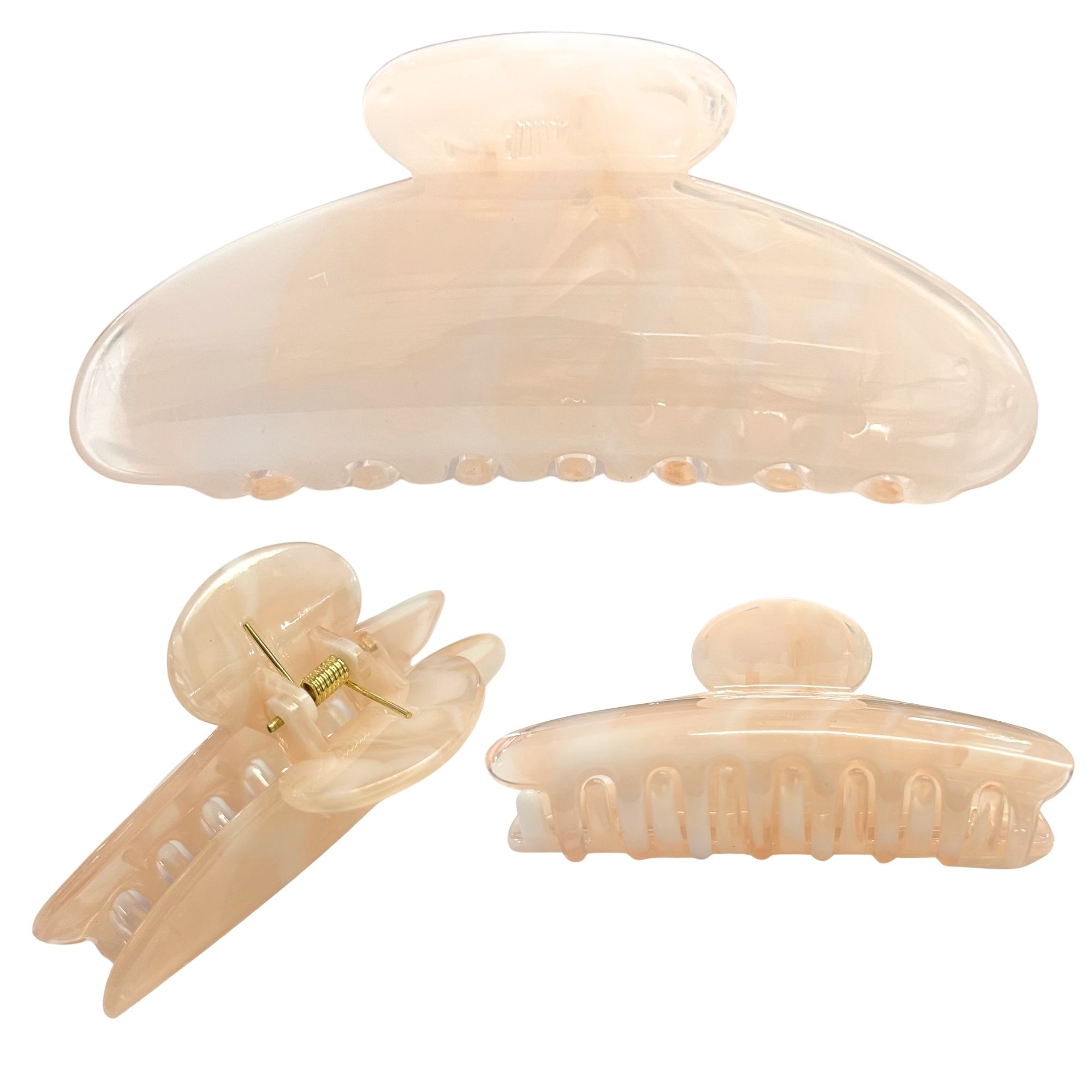 #0461 MARBLE OVAL HAIR CLAW 10CM image