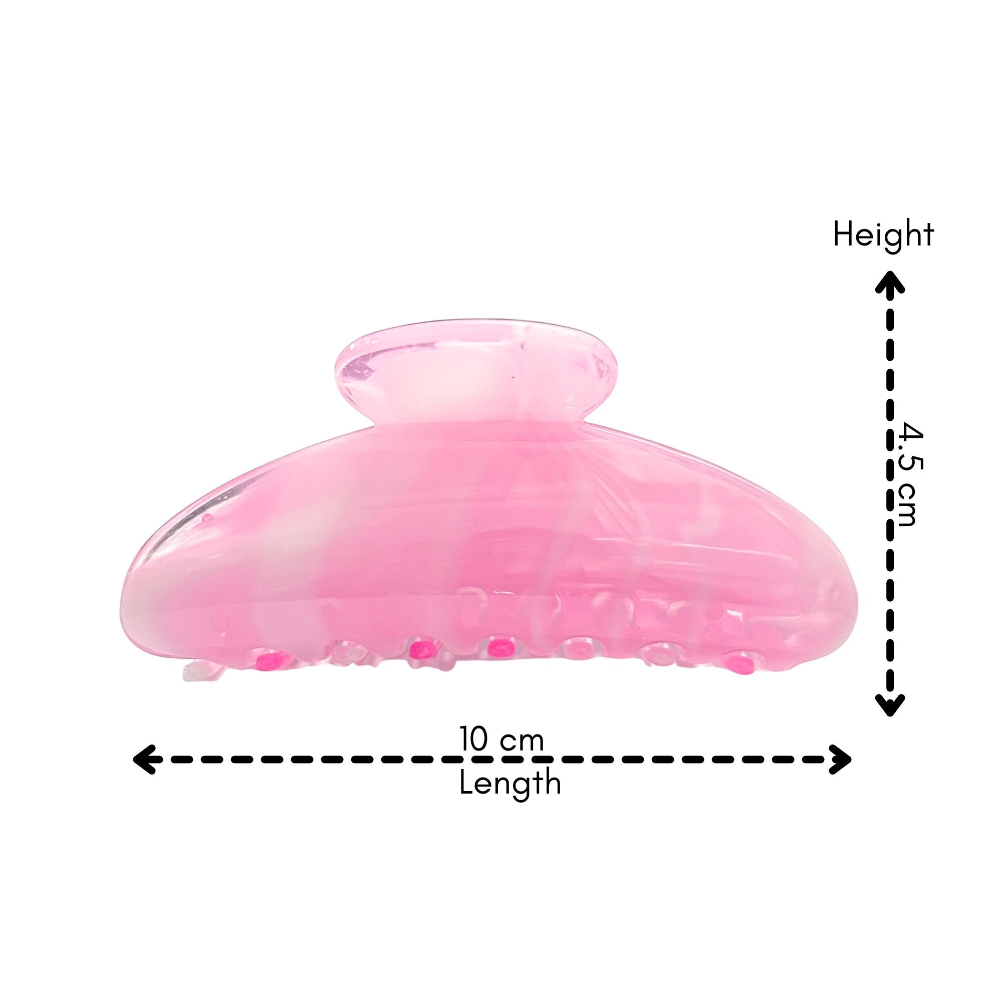 #0461 MARBLE OVAL HAIR CLAW 10CM image