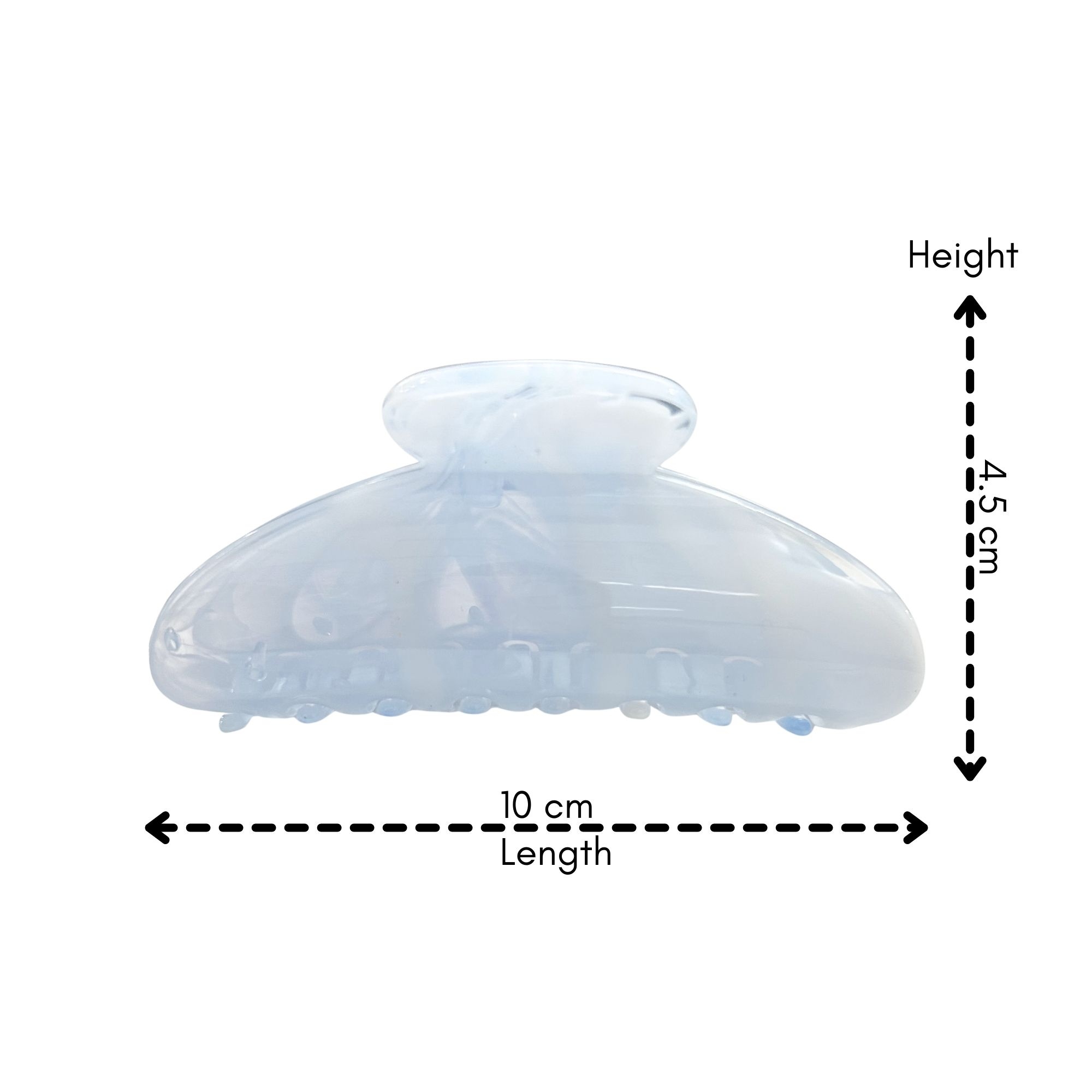 #0461 MARBLE OVAL HAIR CLAW 10CM image