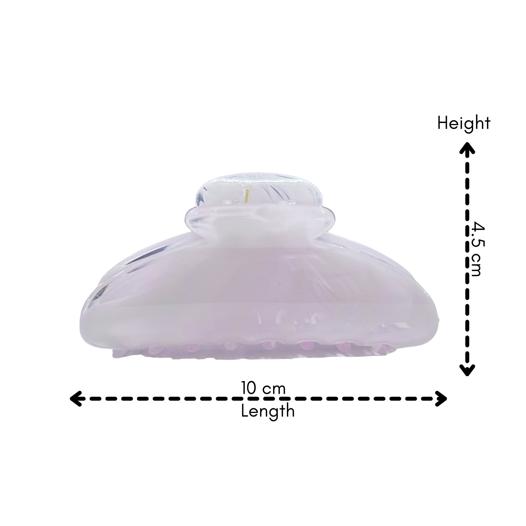 #0461 MARBLE OVAL HAIR CLAW 10CM image