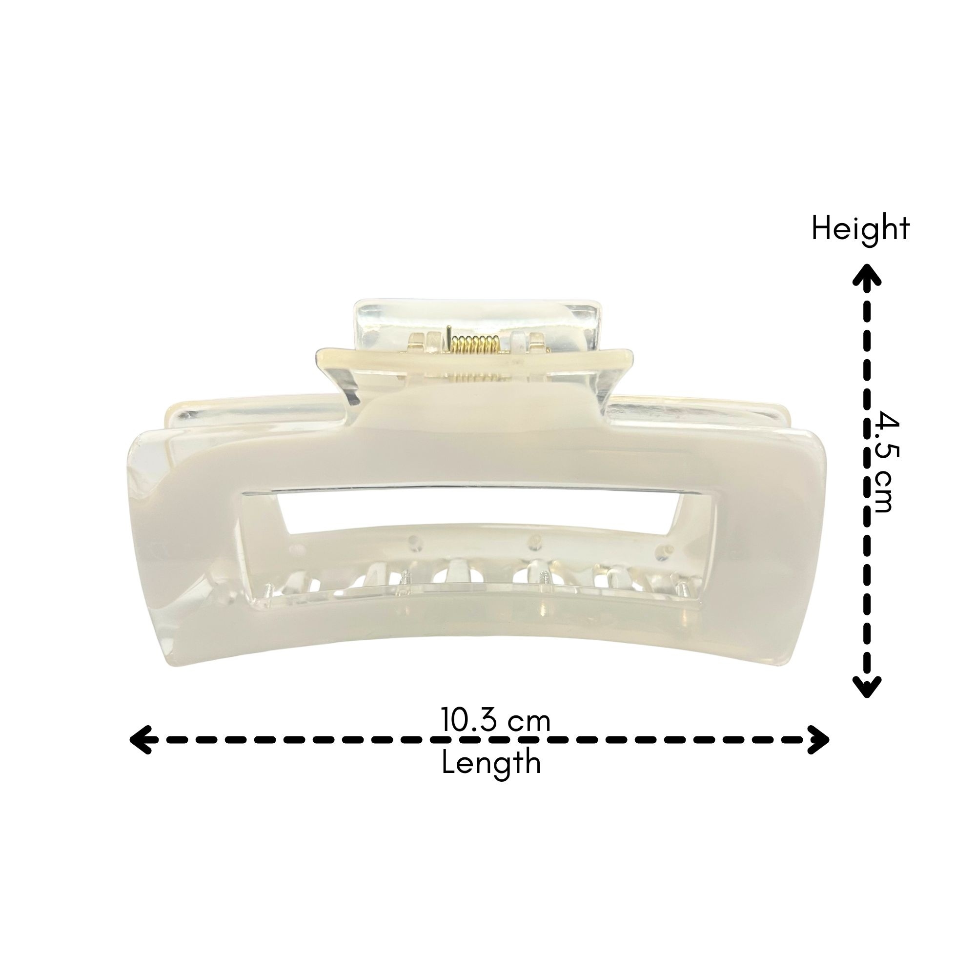 #0462 MARBLE RECTANGLE HAIR CLAW 10.3CM image