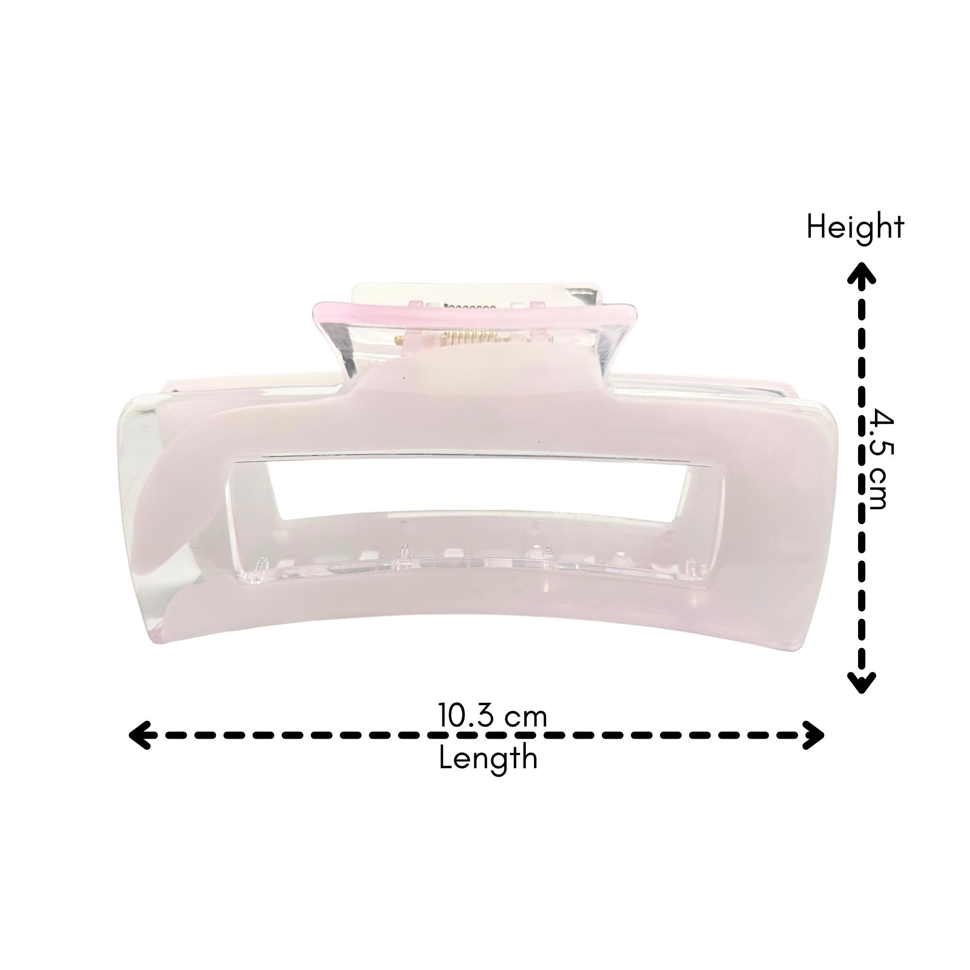 #0462 MARBLE RECTANGLE HAIR CLAW 10.3CM image