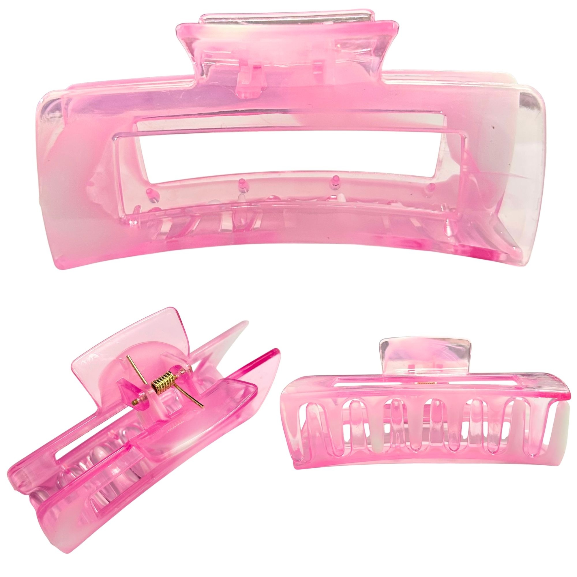 #0462 MARBLE RECTANGLE HAIR CLAW 10.3CM image