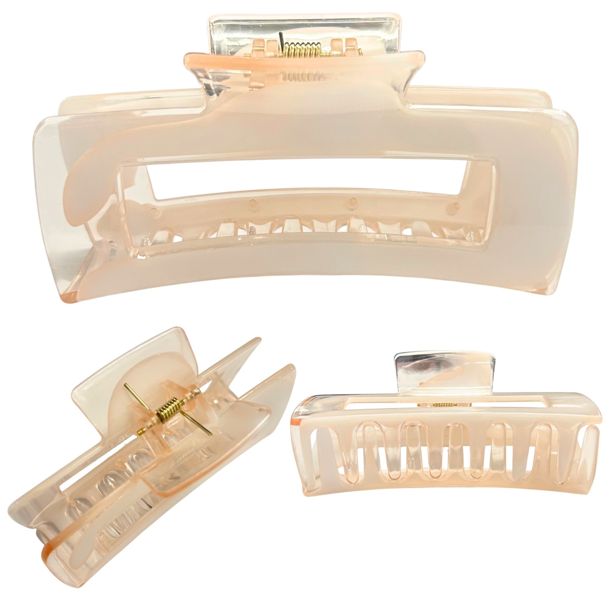 #0462 MARBLE RECTANGLE HAIR CLAW 10.3CM image