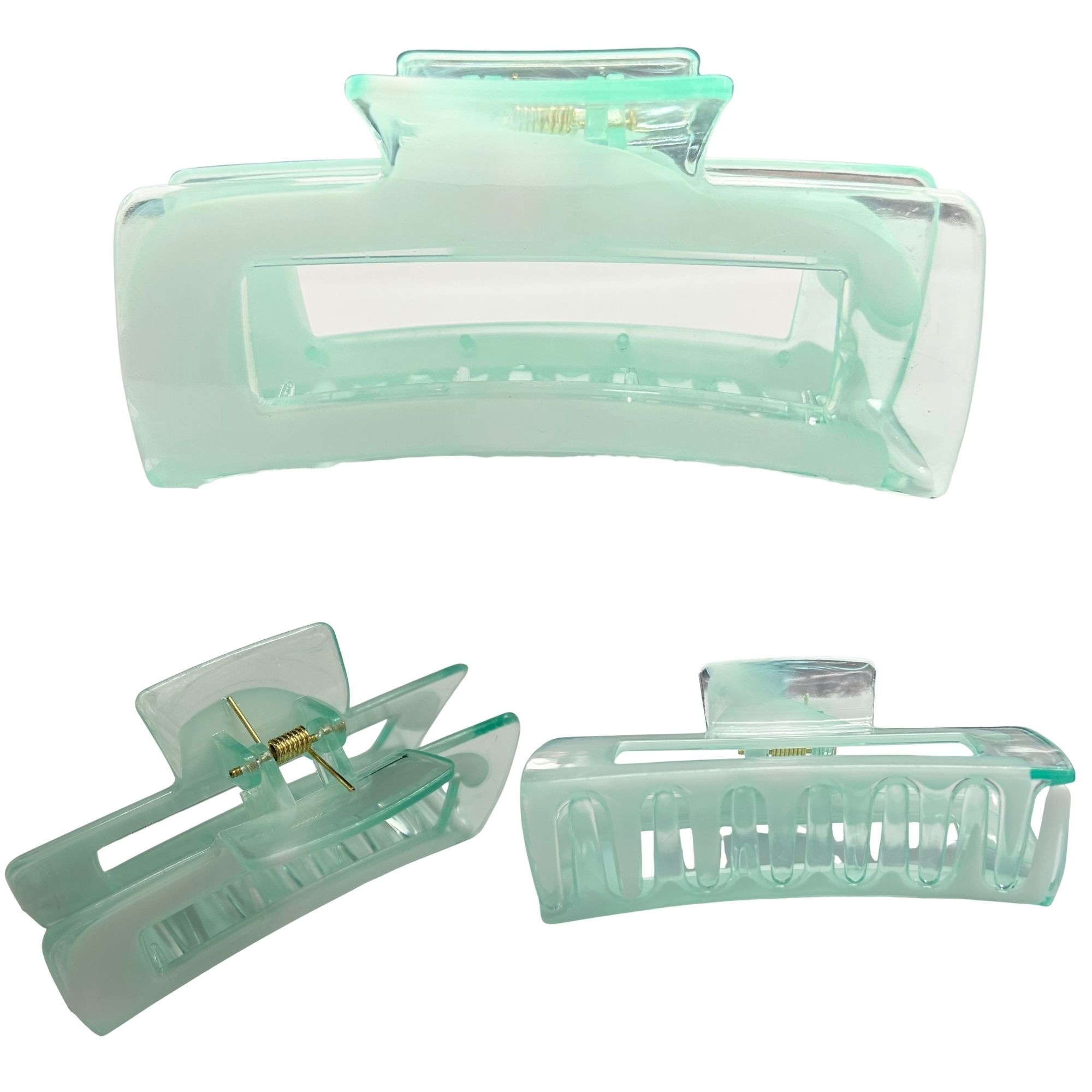 #0462 MARBLE RECTANGLE HAIR CLAW 10.3CM image