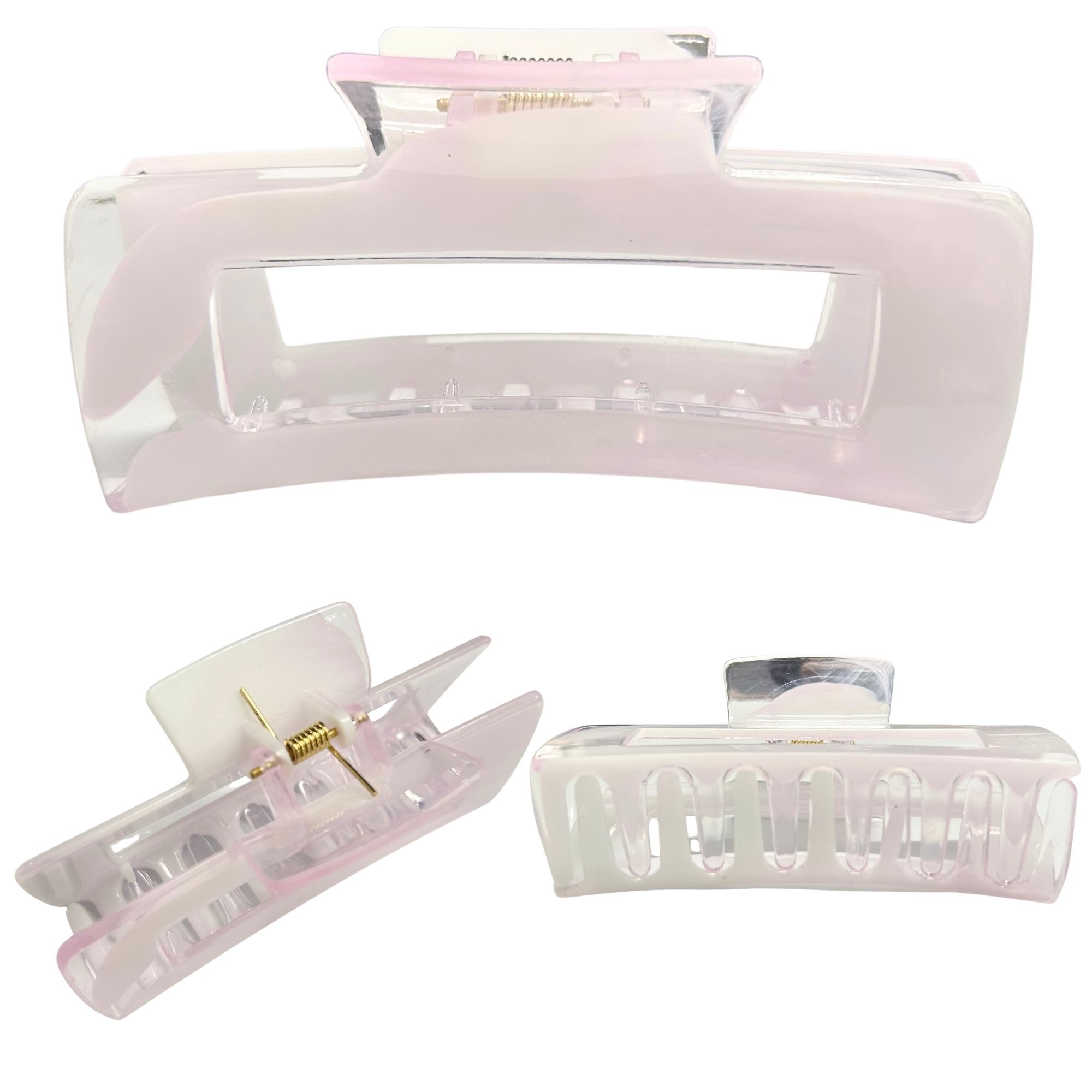 #0462 MARBLE RECTANGLE HAIR CLAW 10.3CM image