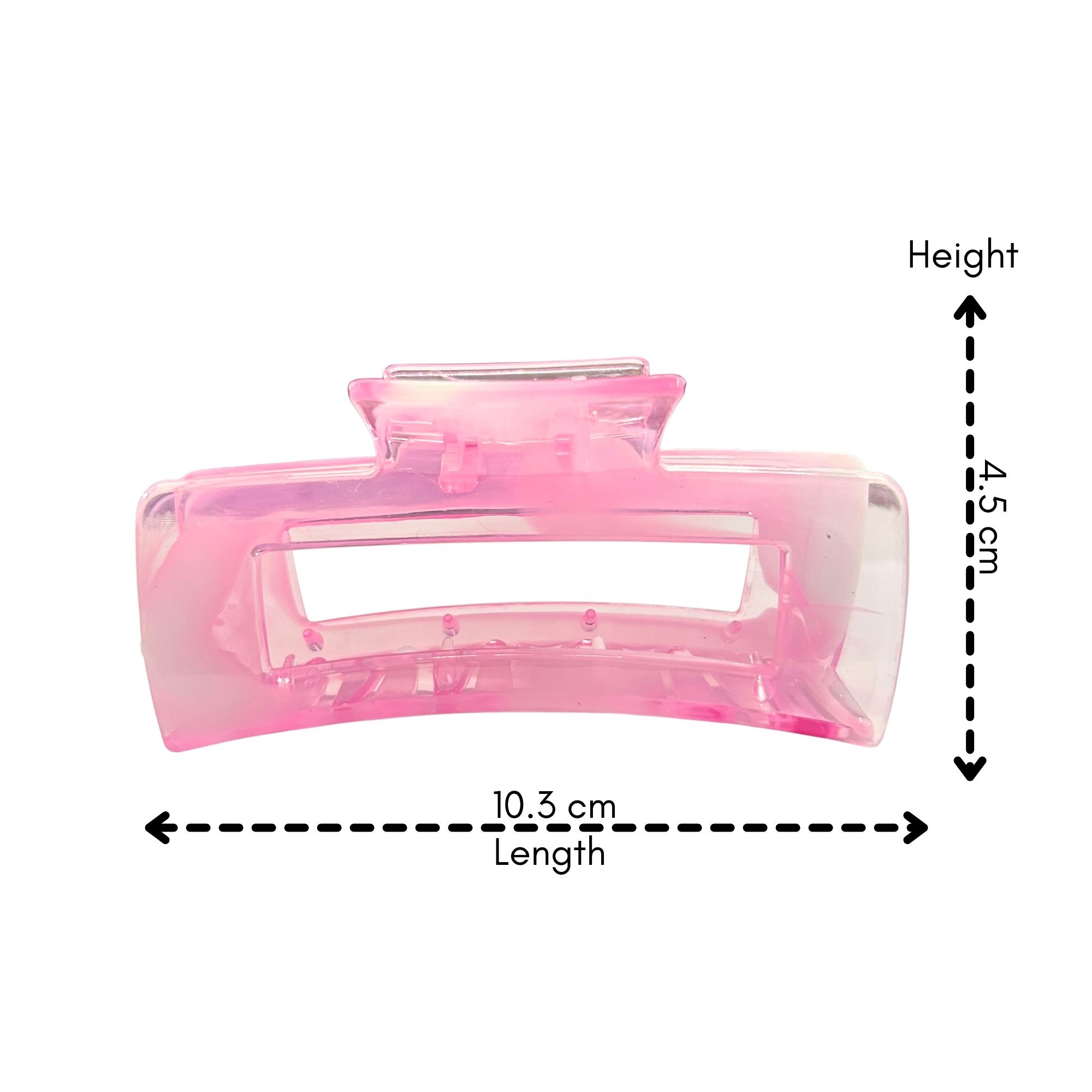 #0462 MARBLE RECTANGLE HAIR CLAW 10.3CM image