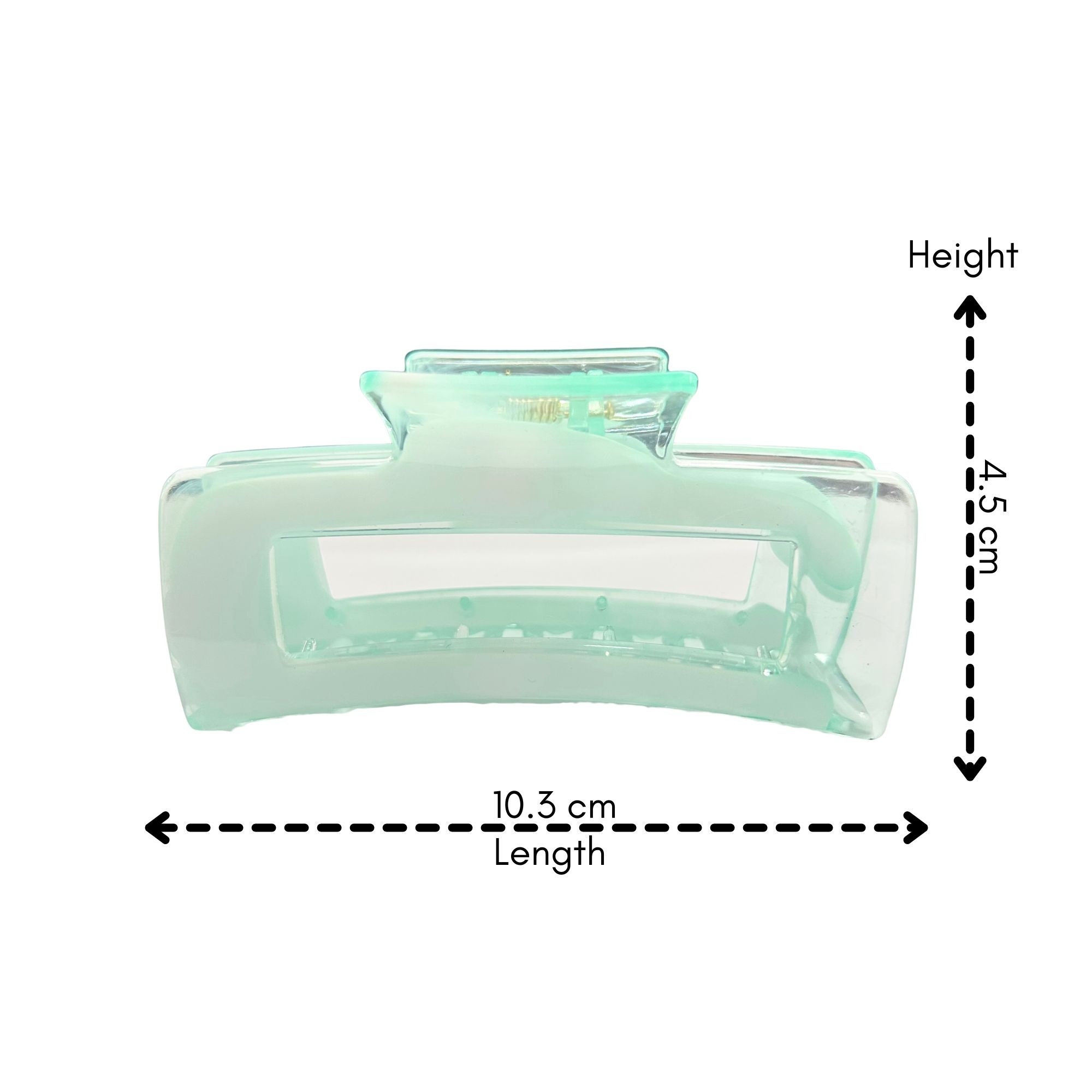 #0462 MARBLE RECTANGLE HAIR CLAW 10.3CM image