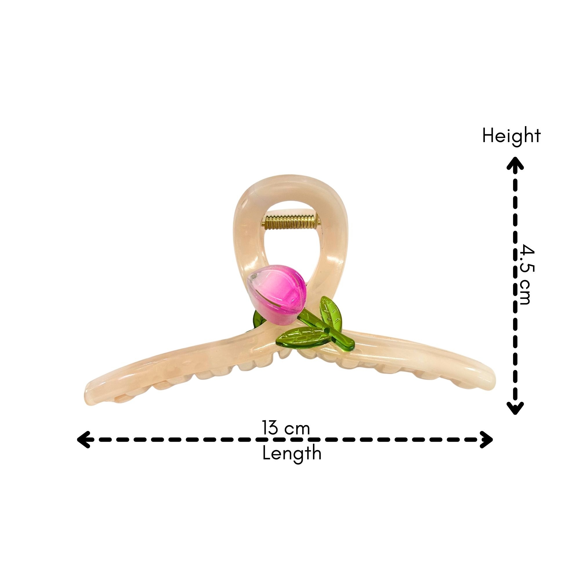 #0464 INFINITY TULIP HAIR CLAW 13CM image