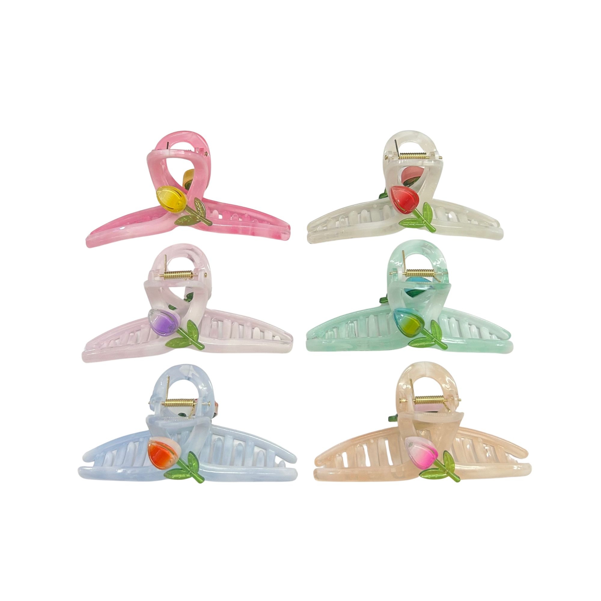 #0464 INFINITY TULIP HAIR CLAW 13CM image