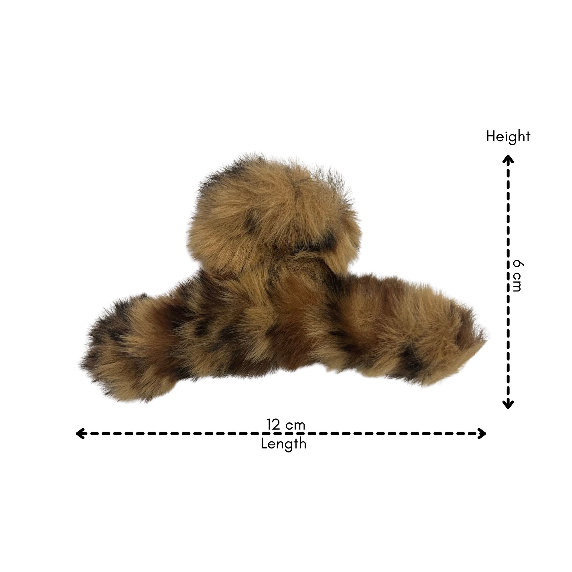 #0465 ANIMAL PRINT FLUFFY HAIR CLAW image