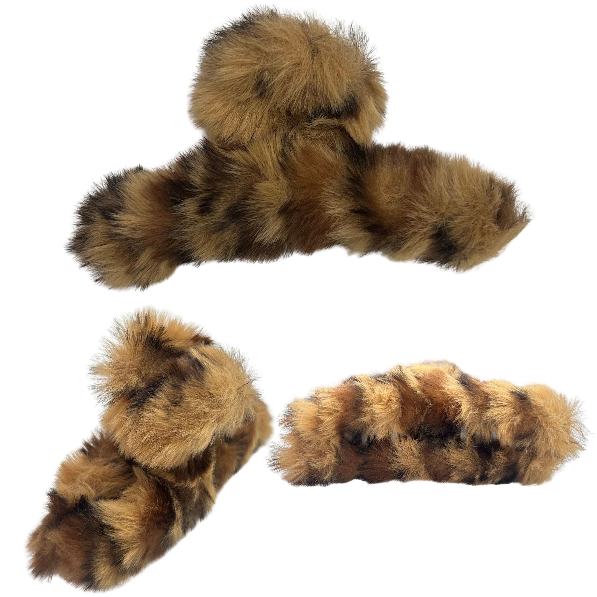 #0465 ANIMAL PRINT FLUFFY HAIR CLAW image