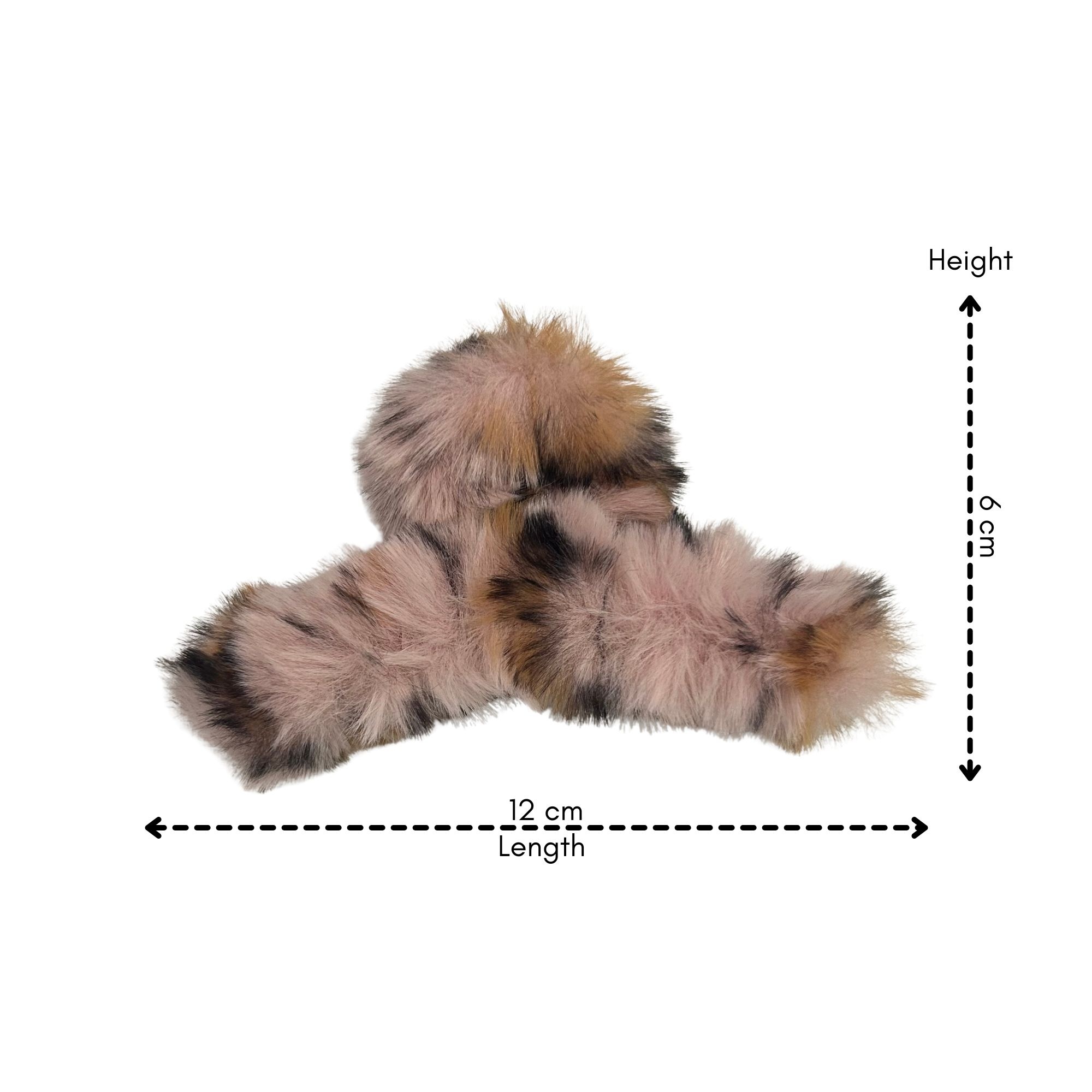 #0465 ANIMAL PRINT FLUFFY HAIR CLAW image