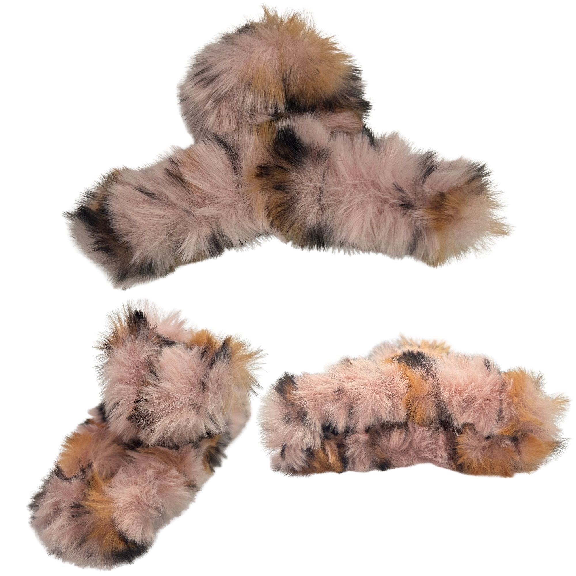 #0465 ANIMAL PRINT FLUFFY HAIR CLAW image