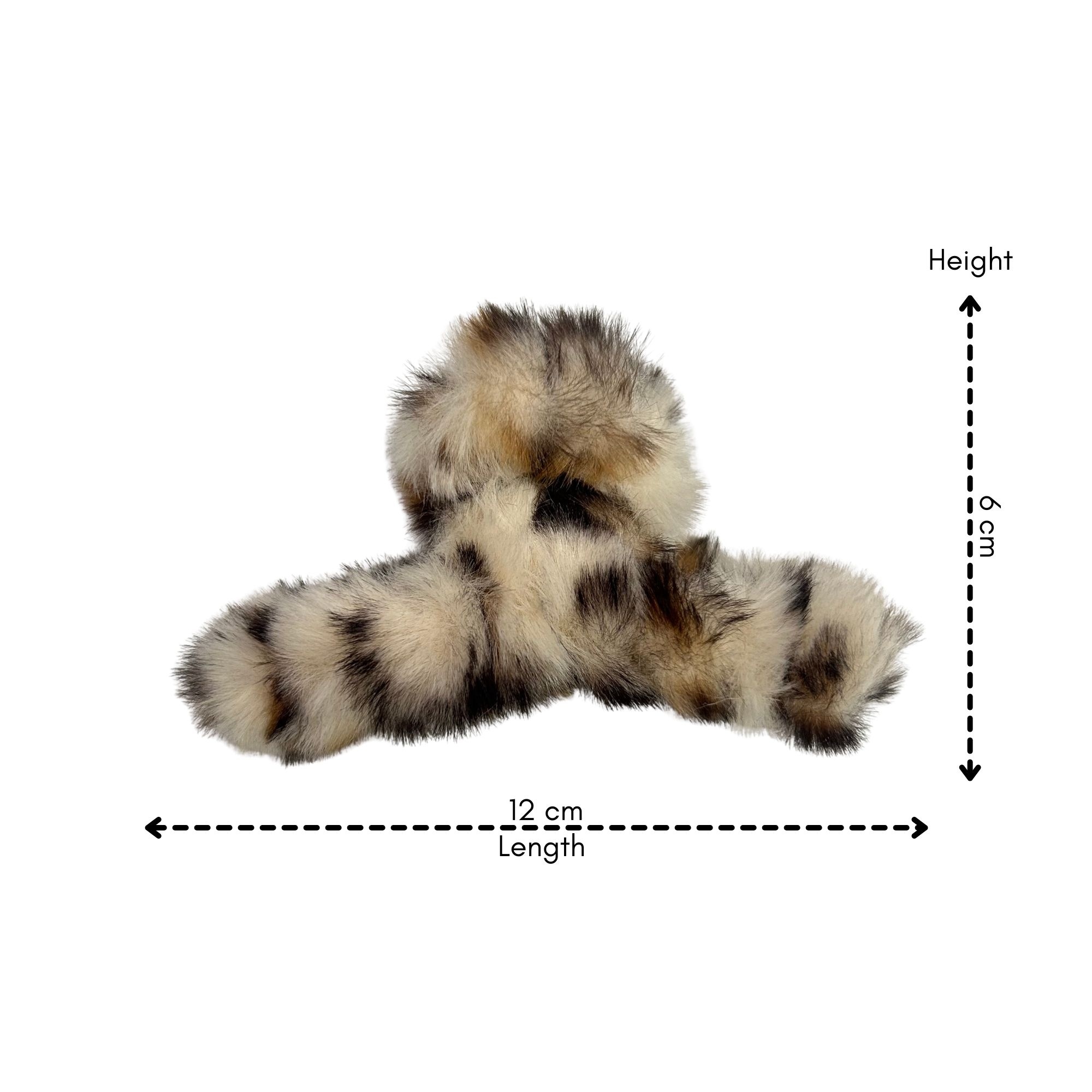 #0465 ANIMAL PRINT FLUFFY HAIR CLAW image