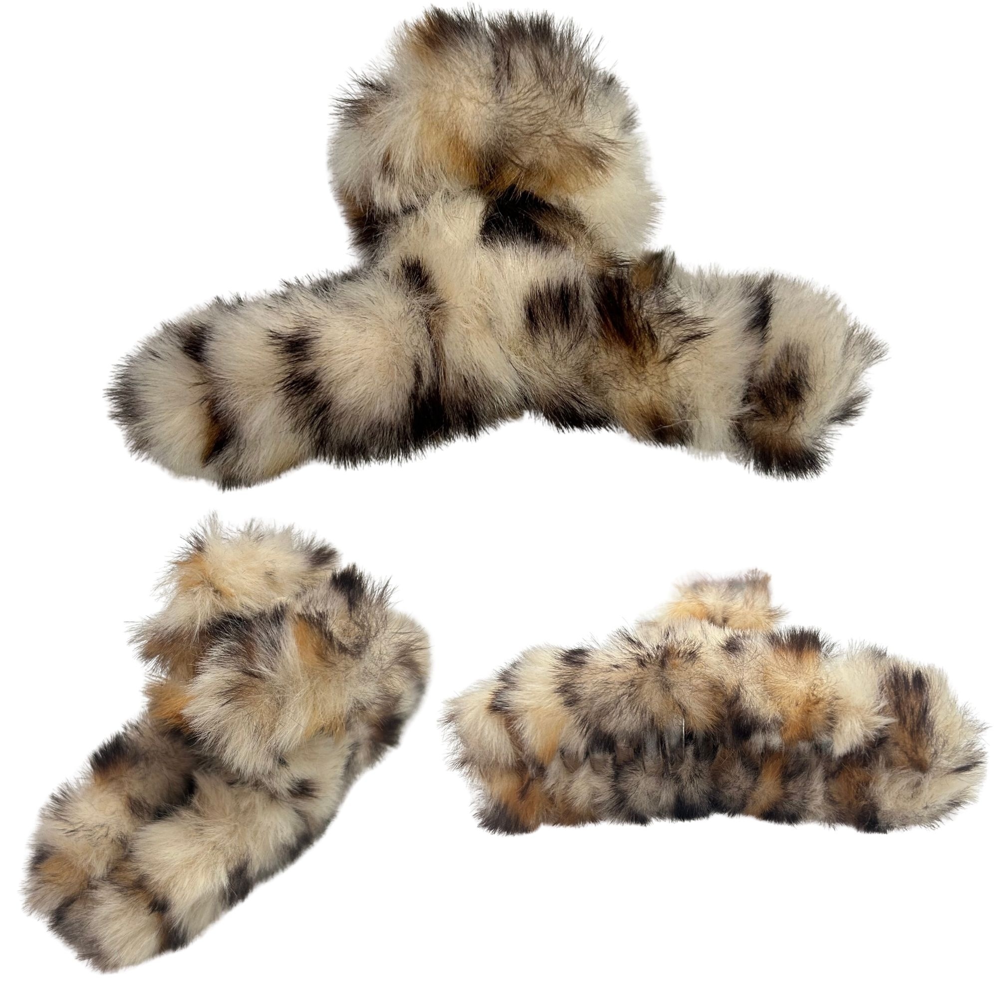 #0465 ANIMAL PRINT FLUFFY HAIR CLAW image