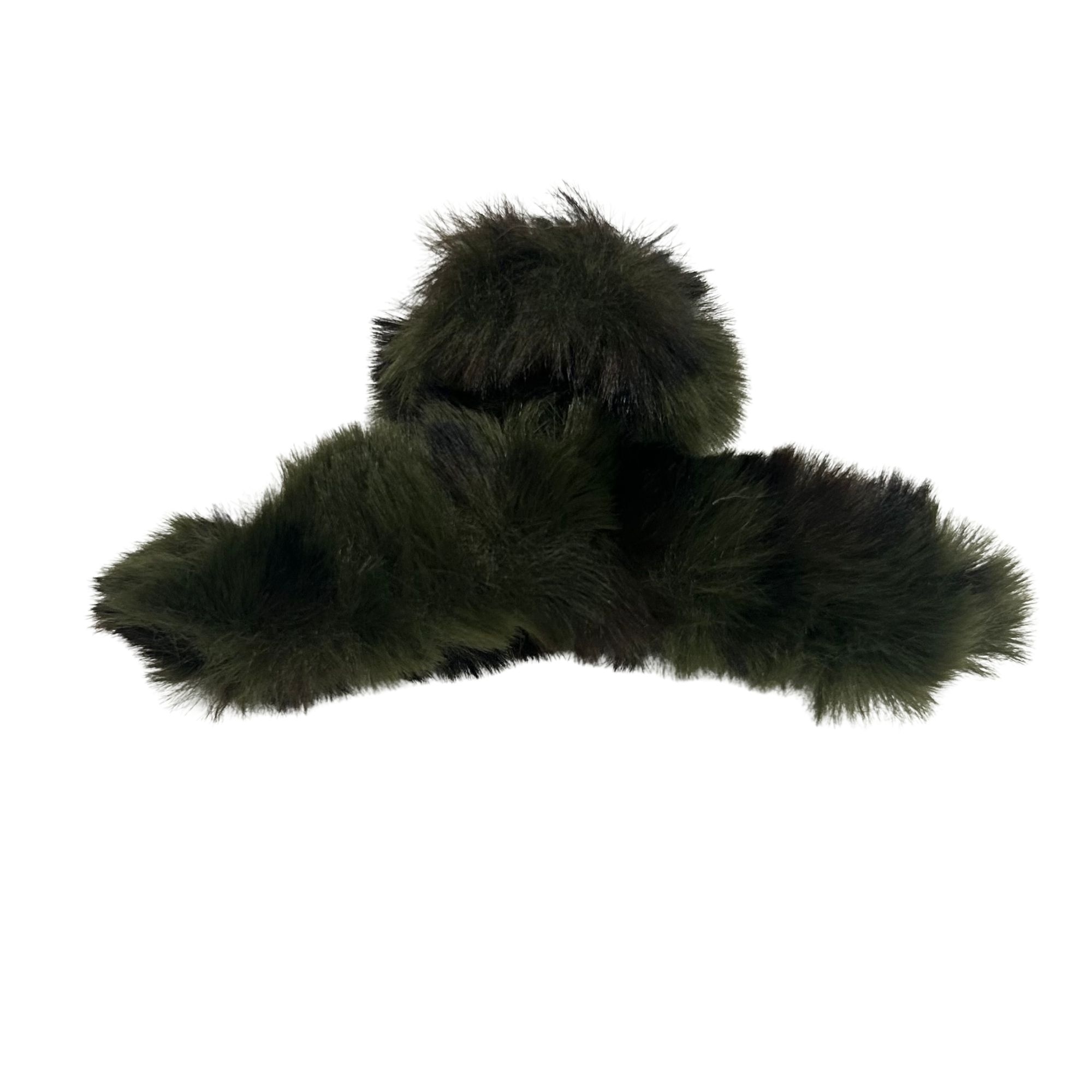 #0465 ANIMAL PRINT FLUFFY HAIR CLAW image