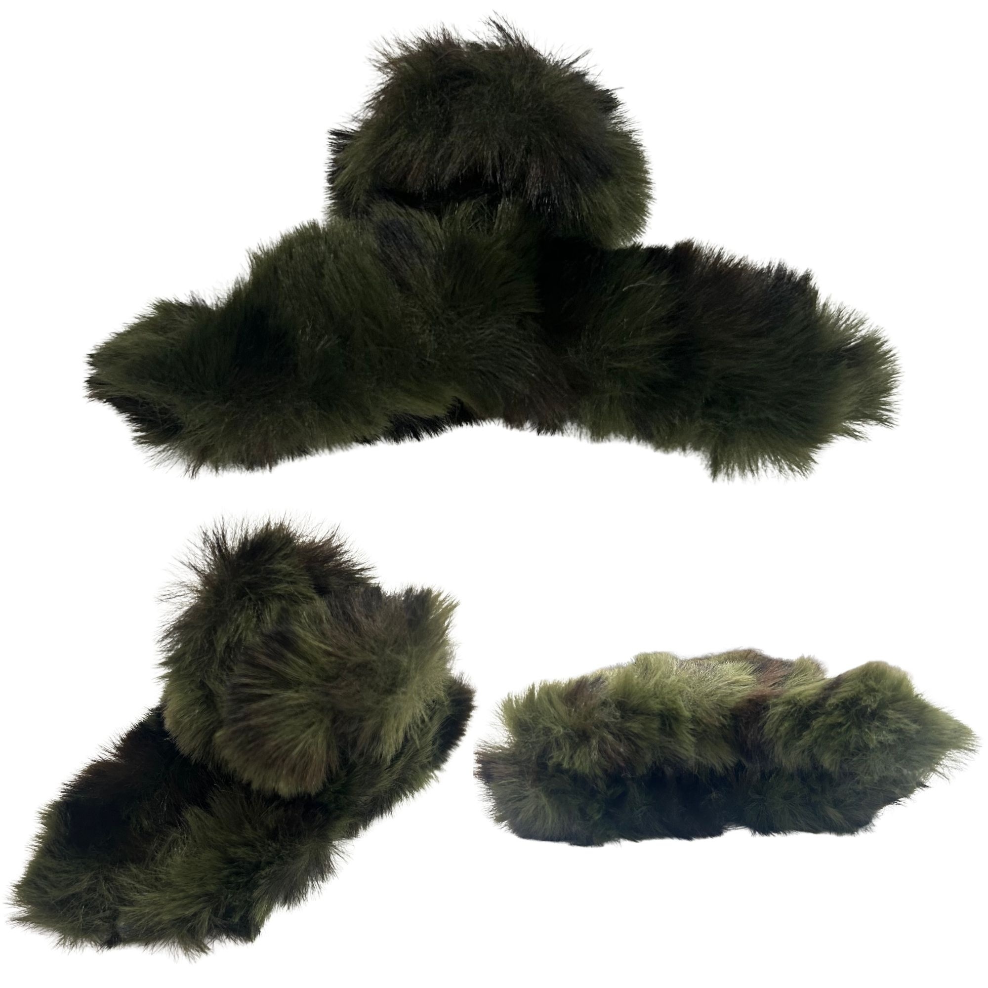 #0465 ANIMAL PRINT FLUFFY HAIR CLAW image