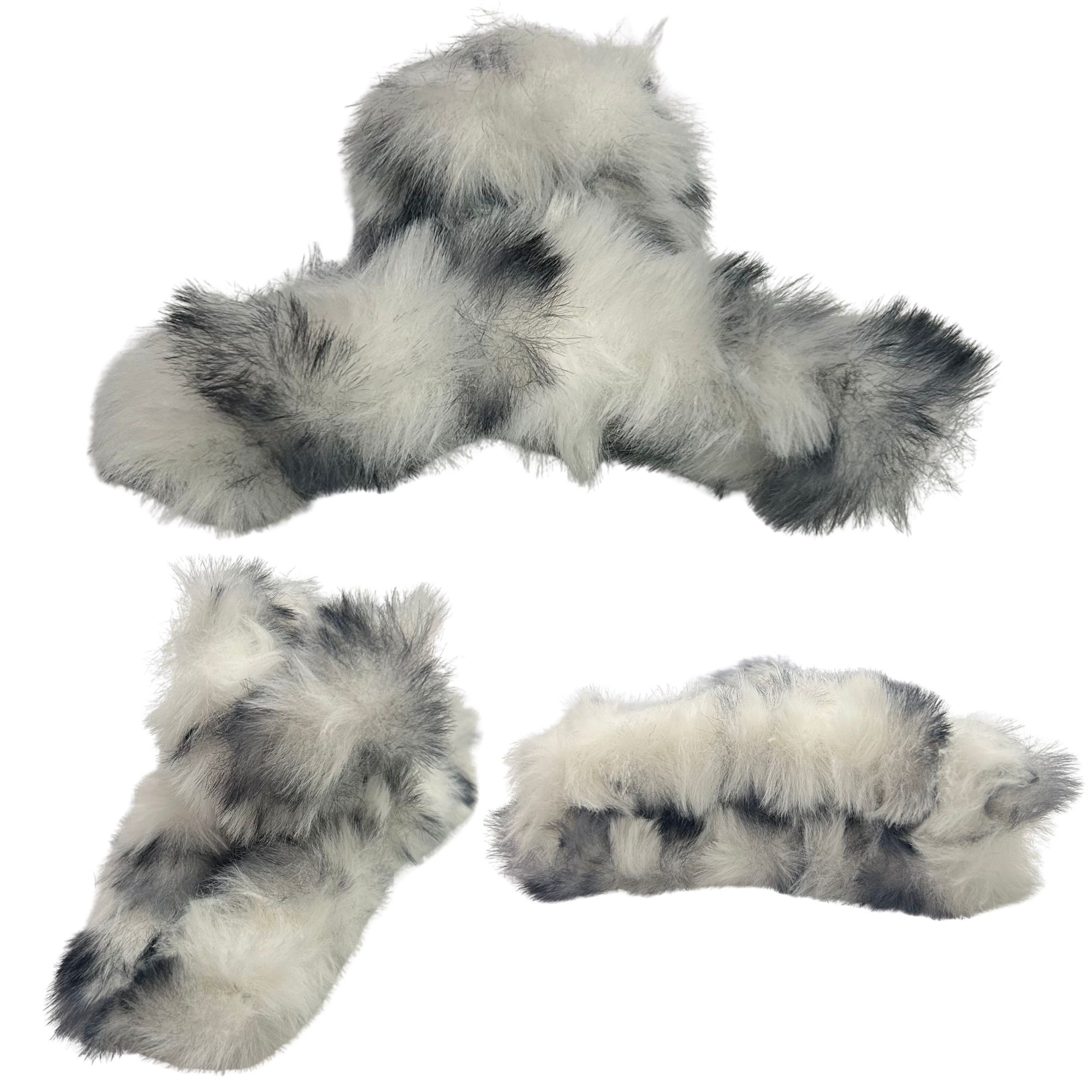 #0465 ANIMAL PRINT FLUFFY HAIR CLAW image
