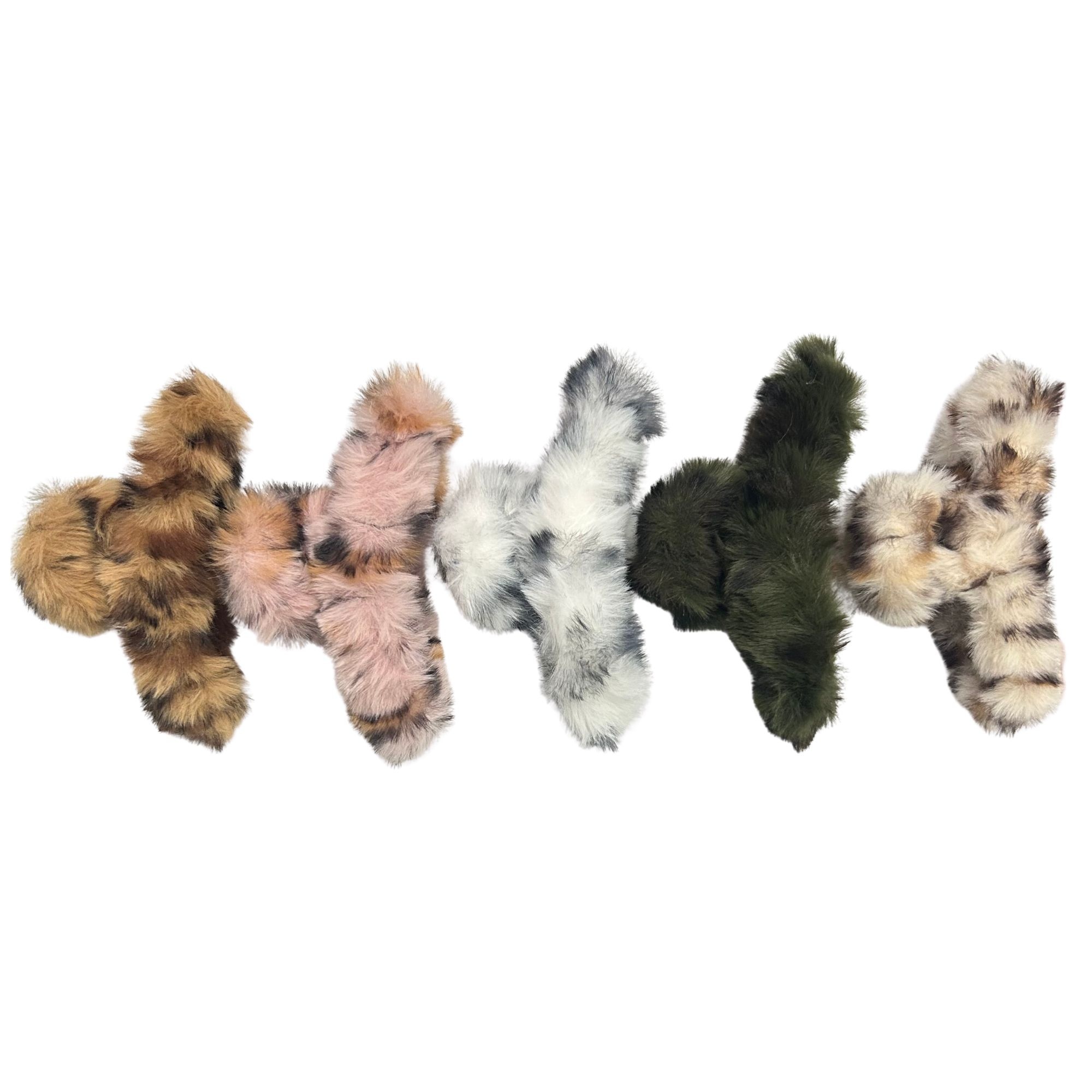 #0465 ANIMAL PRINT FLUFFY HAIR CLAW image