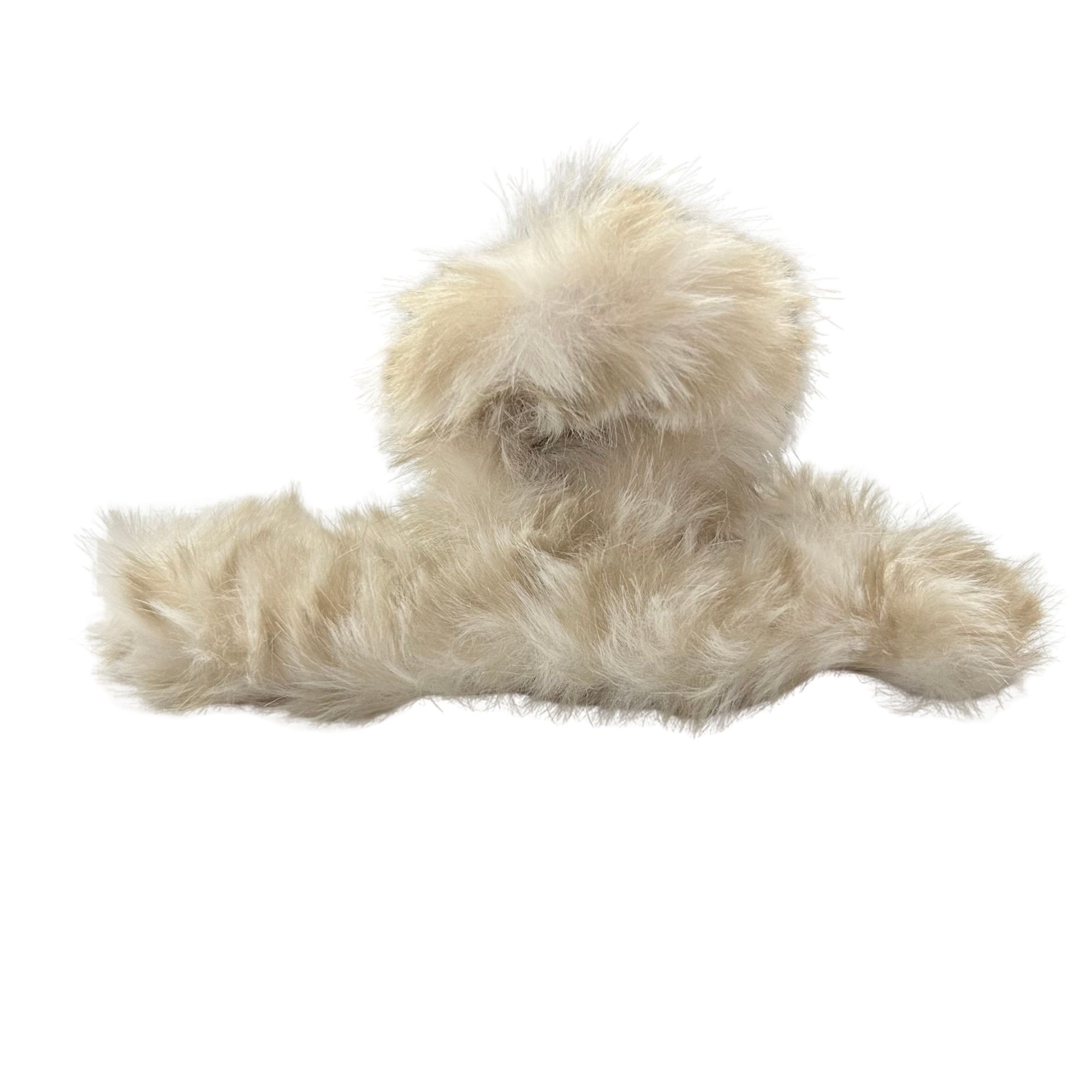 #0466 FLUFFY STRIPE HAIR CLAW 14CM image