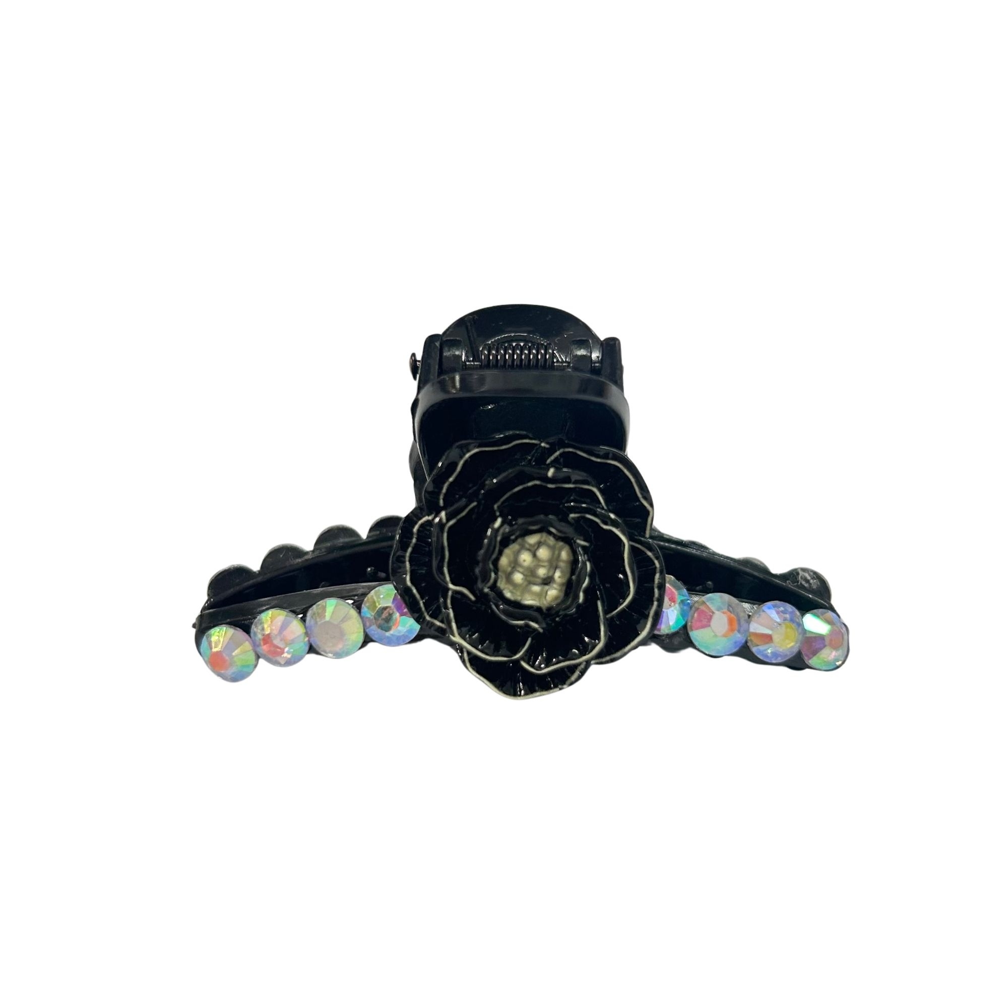 #0467 RHINESTONE FLOWER HAIR CLAW SMALL 7CM image