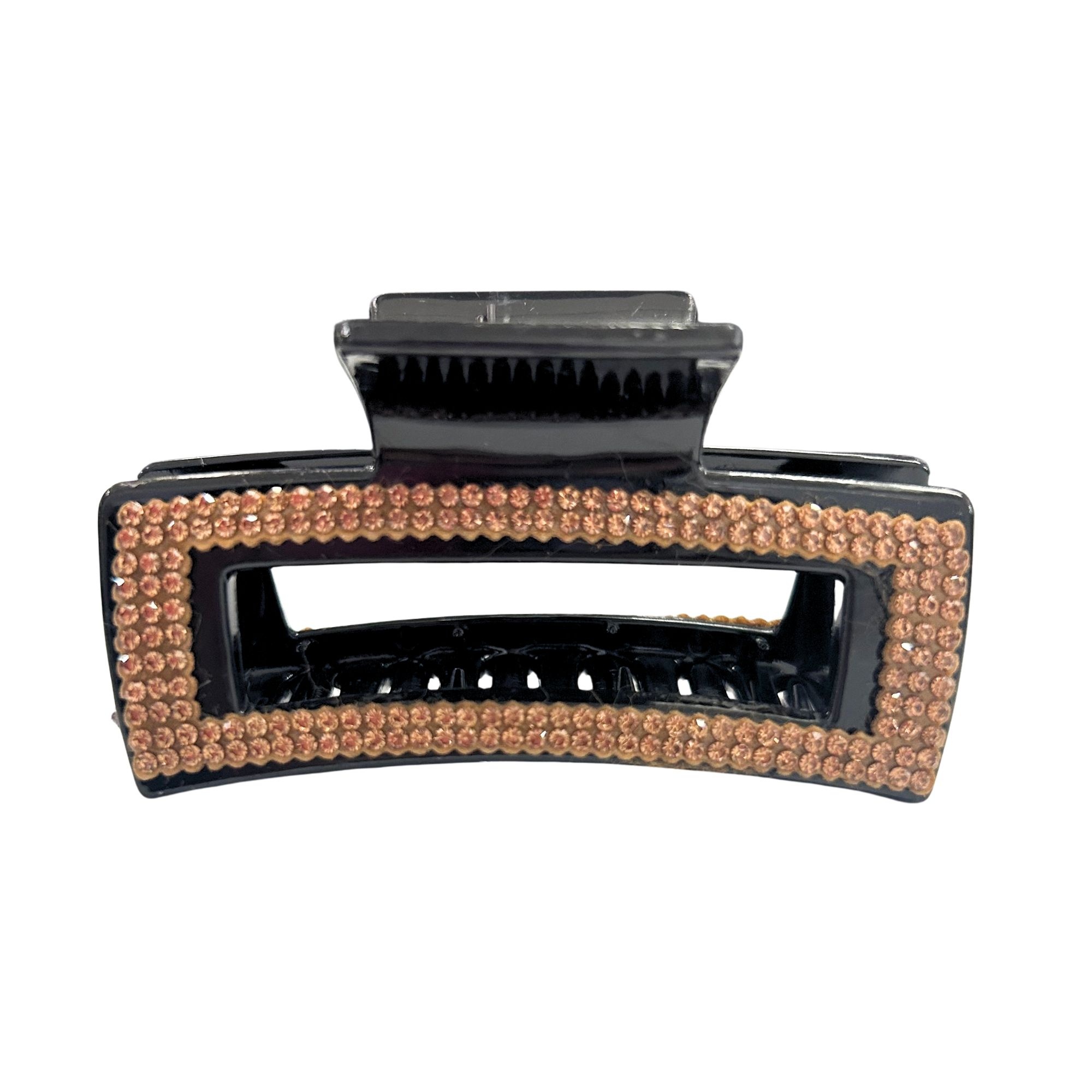 #0470 RHINESTONE RECTANGLE HAIRCLAW 7CM image