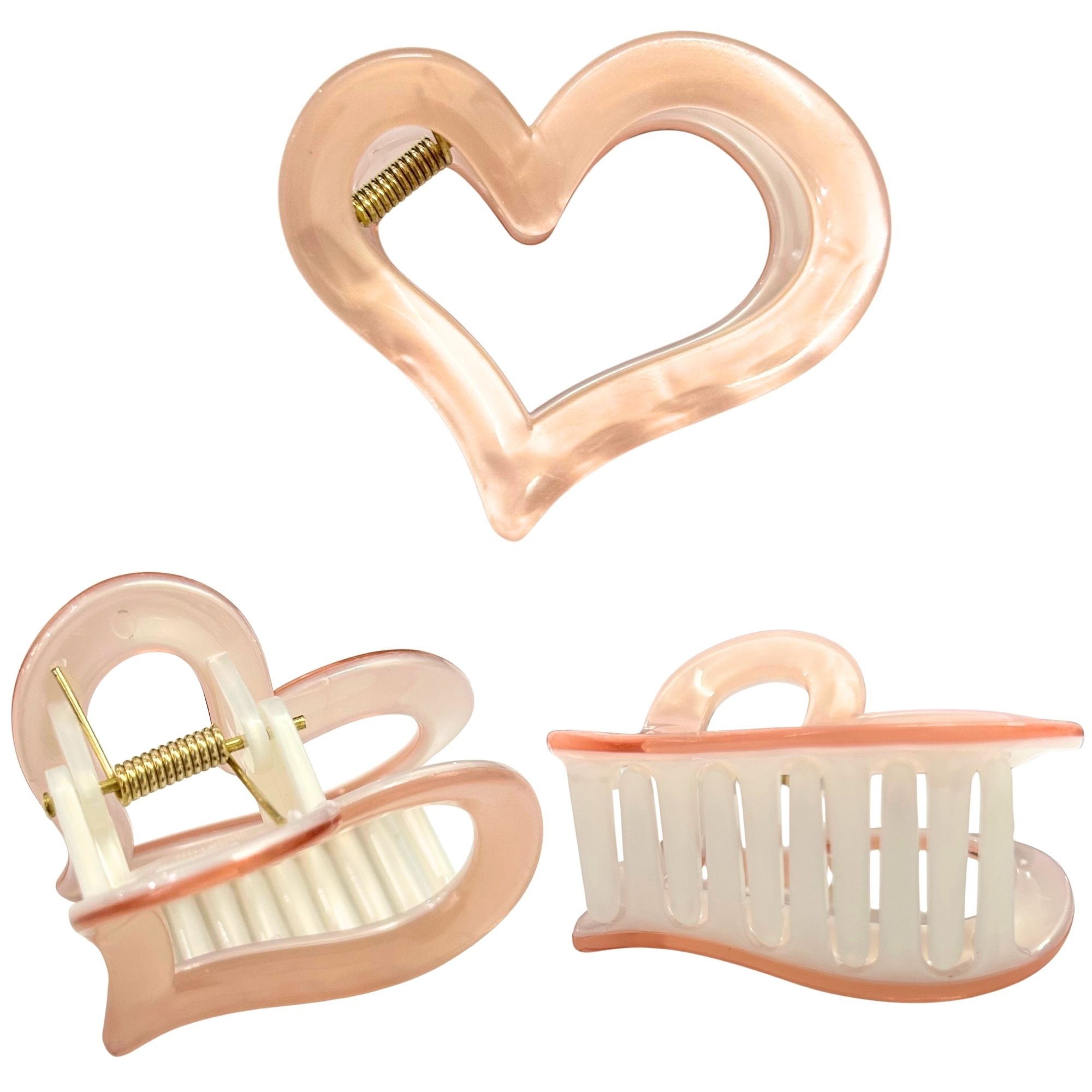 #0473 LOVE SHAPE PASTEL HAIR CLAW image