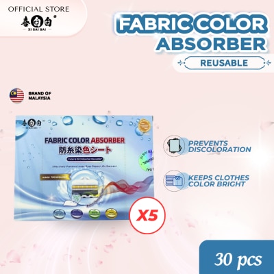 XI BAI BAI Laundry Anti-String Dyeing Sheet 30s x 5