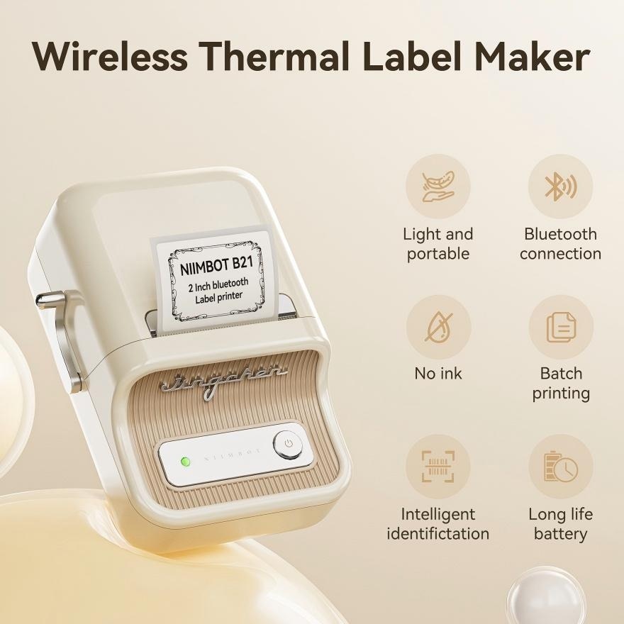 NIIMBOT B21-S Mini Portable Label Sticker Printer  Machine Thermal Printer