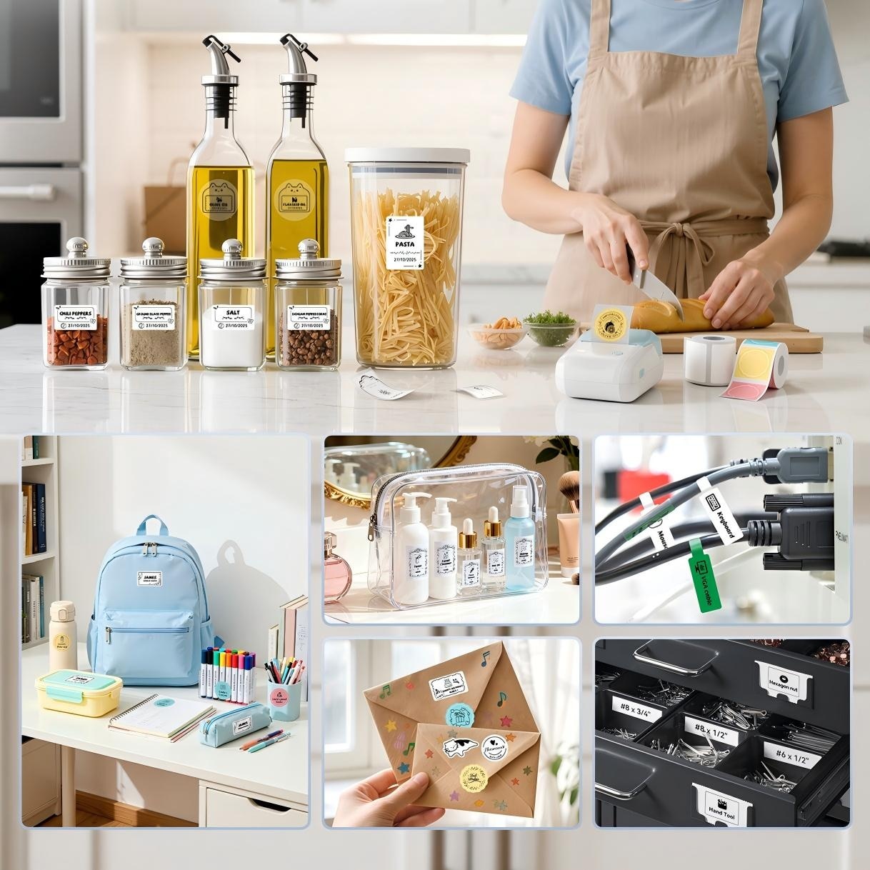 NIIMBOT B1 Thermal Wireless Label Printer Commercial Stickers Print Labels 