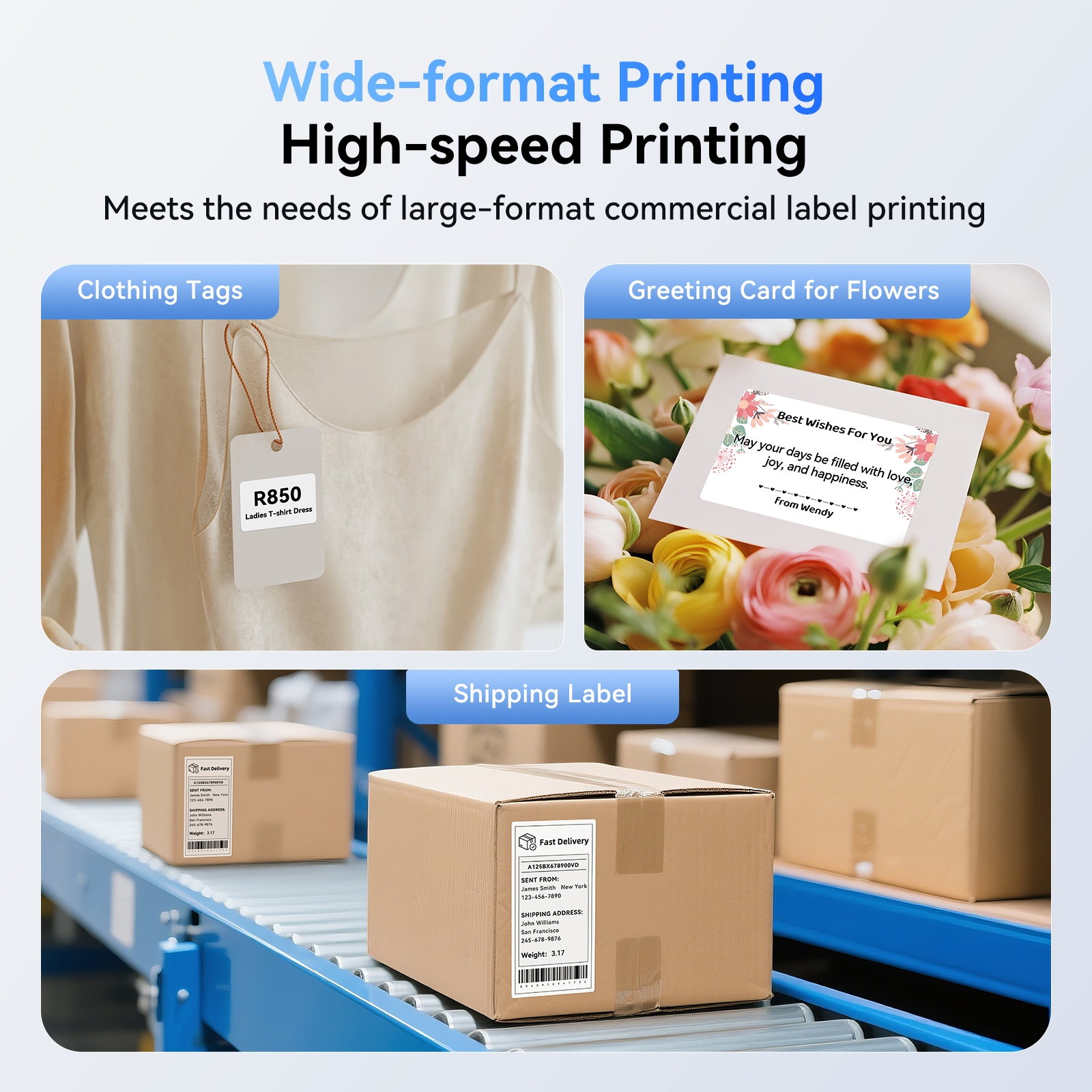 NIIMBOT B4 Portable 4-Inch Bluetooth Thermal Label Printer