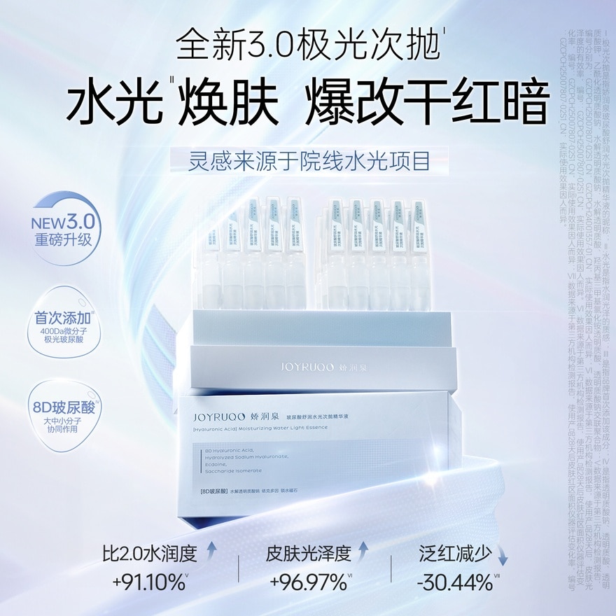 Hyaluronic Acid Moisturizing Water Light Essence 5pcs