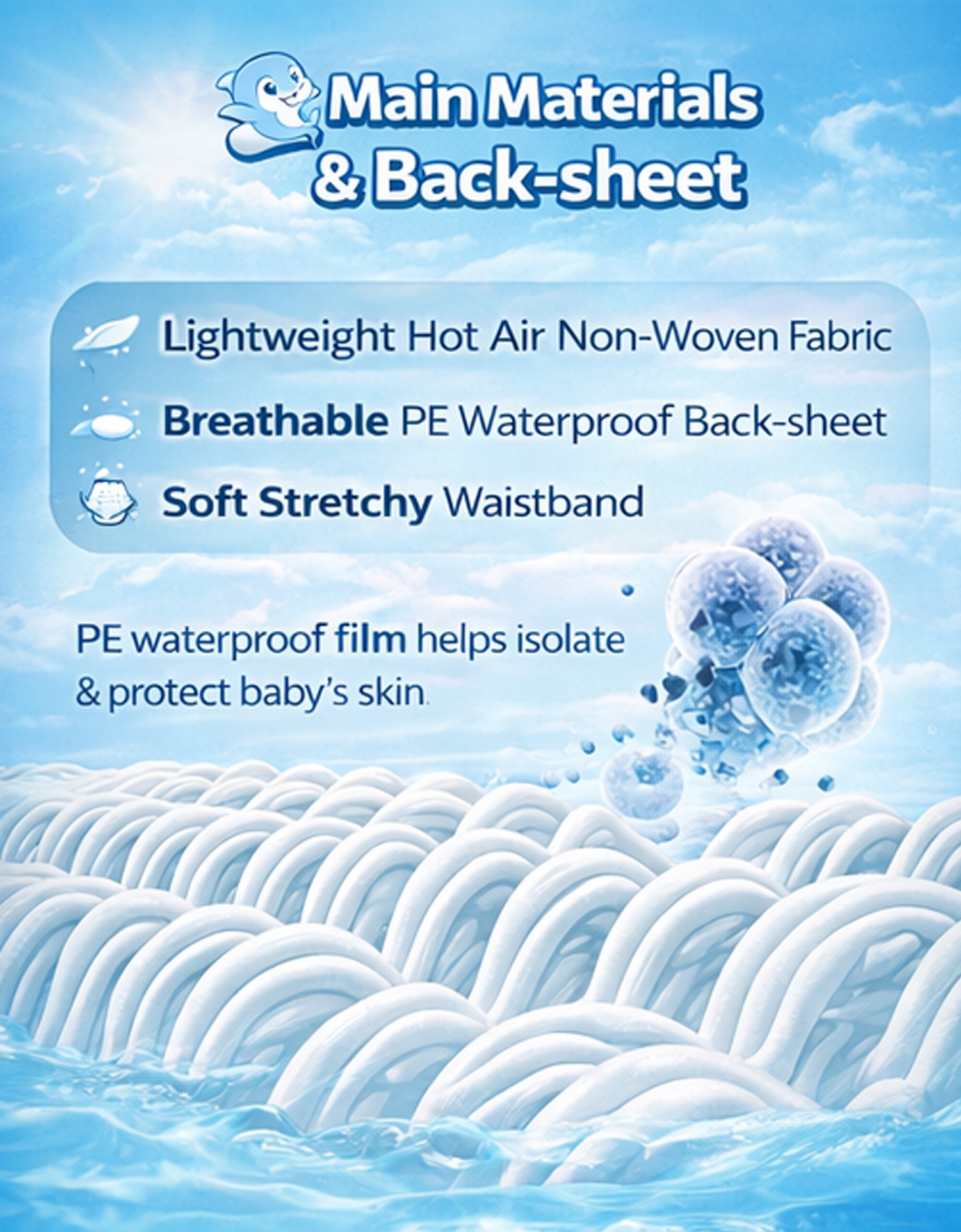Qbie Baby Swimming Diapers - M size ( 5kg-10kg ) image