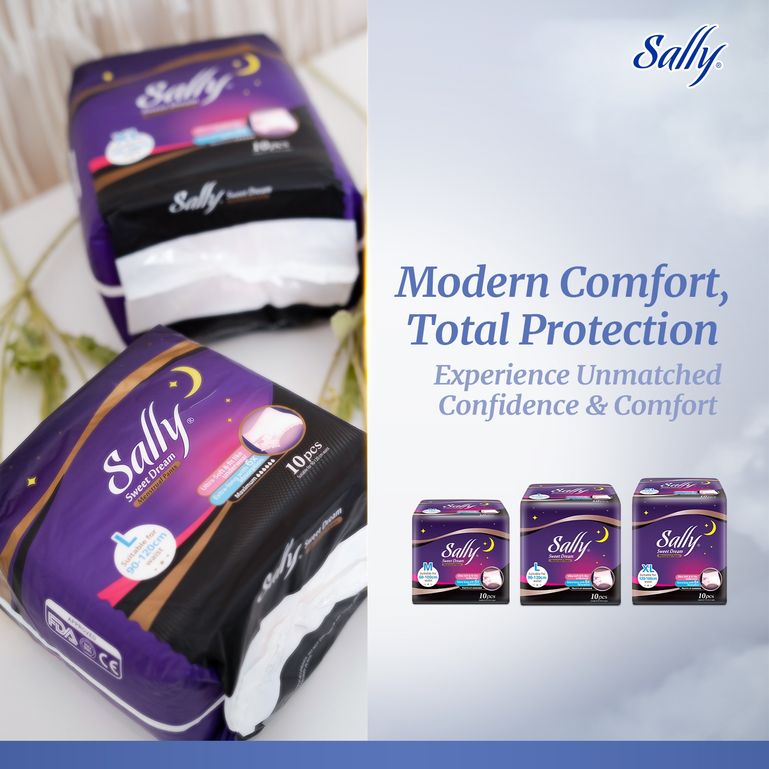Sally Menstrual Pants - M size ( 60cm -100cm ) image