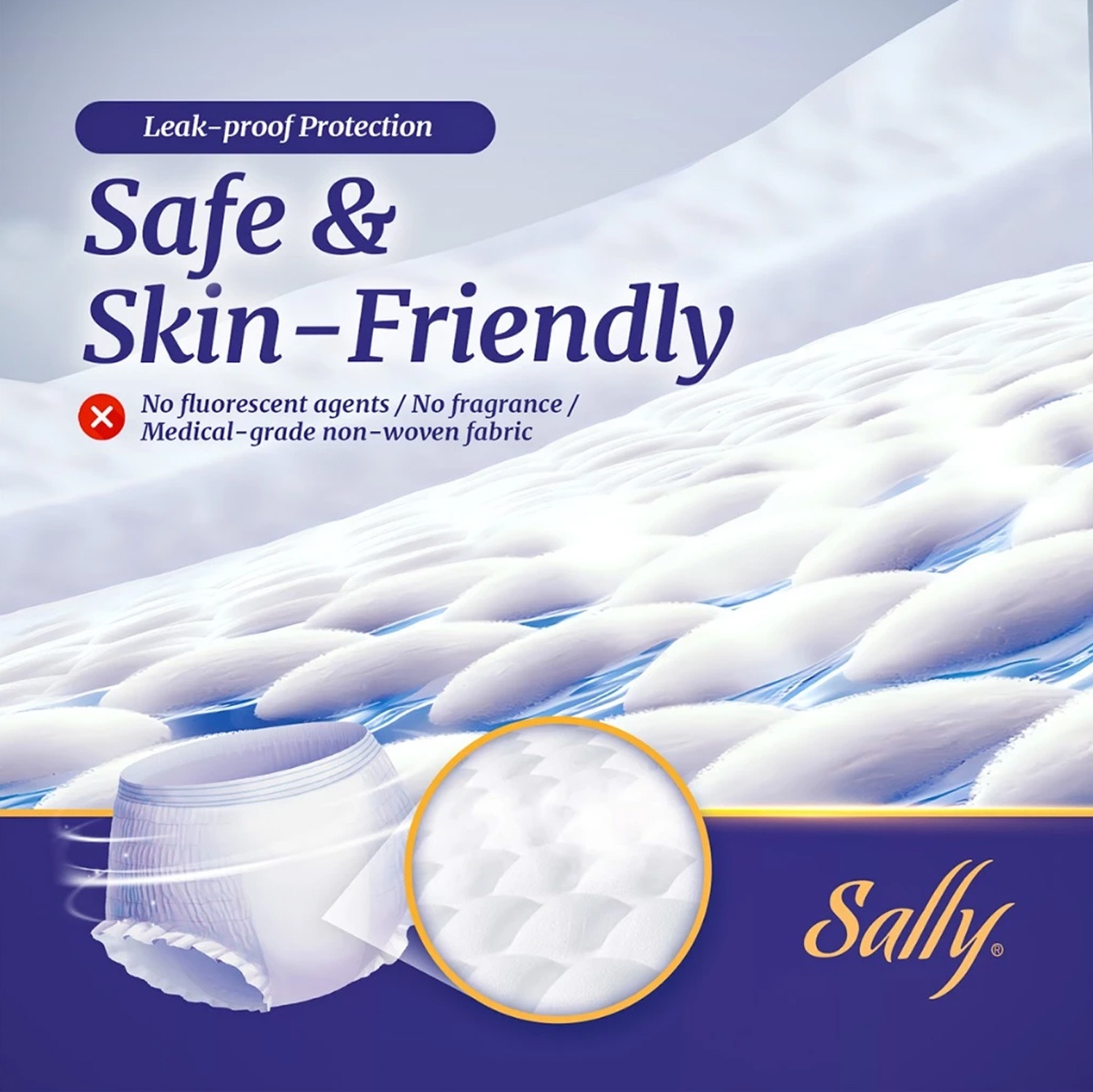 Sally Girl Menstrual Pants - L size ( 90cm - 130cm ) image
