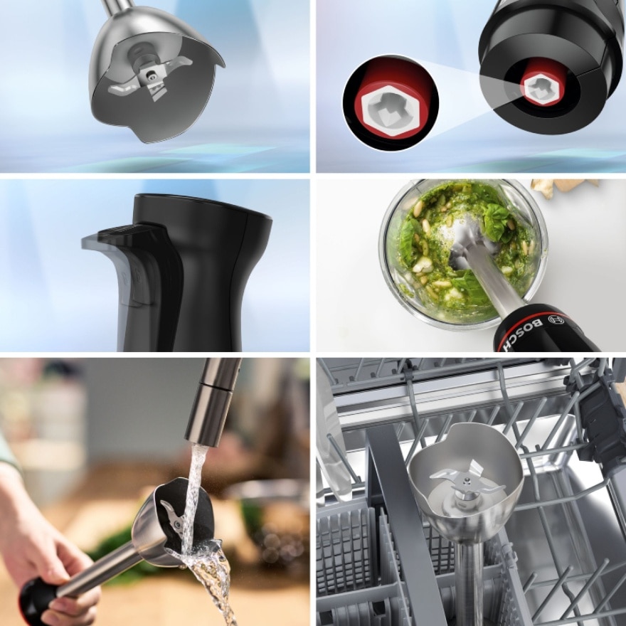 Bosch ErgoMaster, 1000W Hand Blender with Vacuum Pump, Black Anthracite - MSM4B6V2