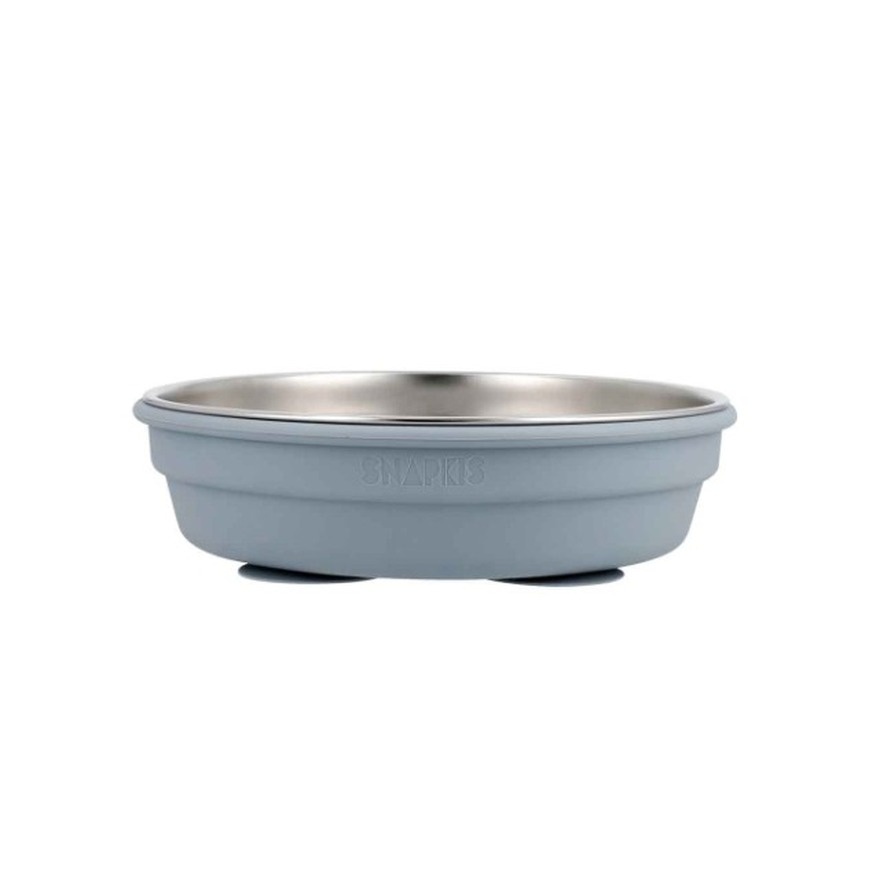 Snapkis 2 in 1 Stainless Steel Divided Plate Steel Blue image