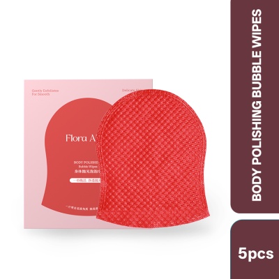 JOYRUQO - [ FLORA ALICE ]  Body Polishing Bubble Wipes 25ml x 5 pcs