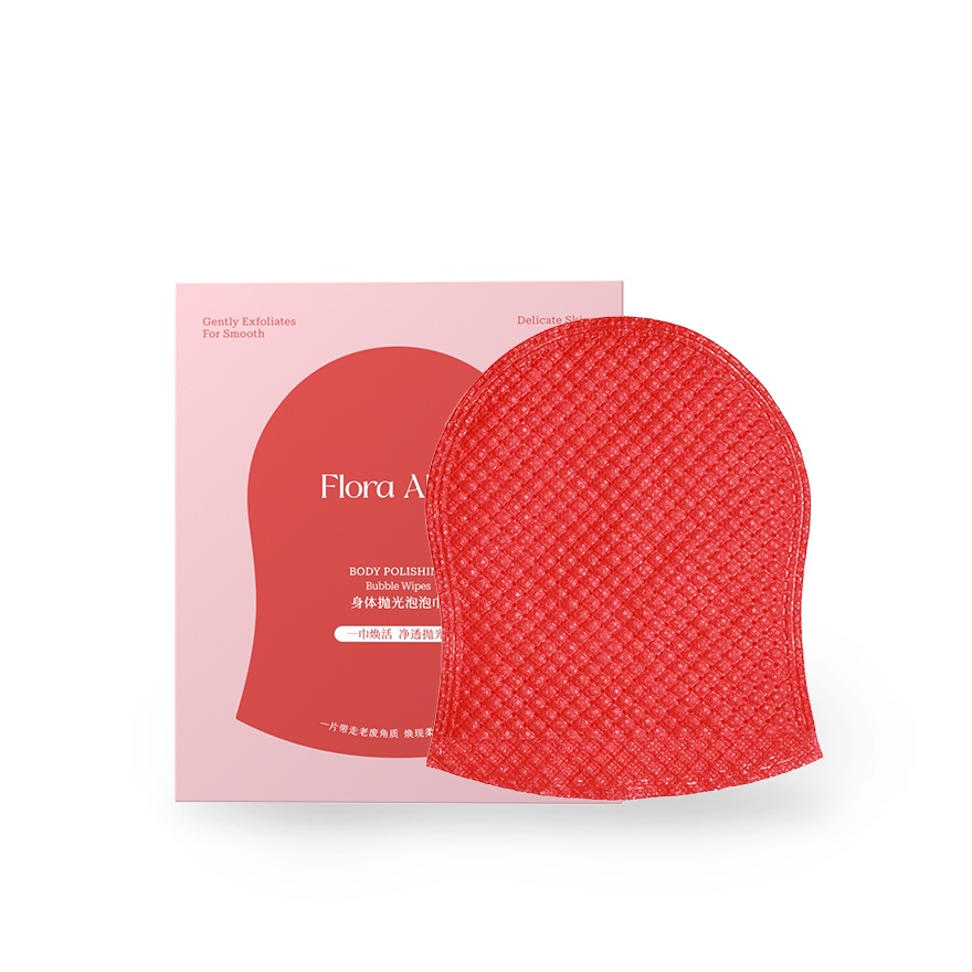 [ FLORA ALICE ]  Body Polishing Bubble Wipes 25ml x 5 pcs