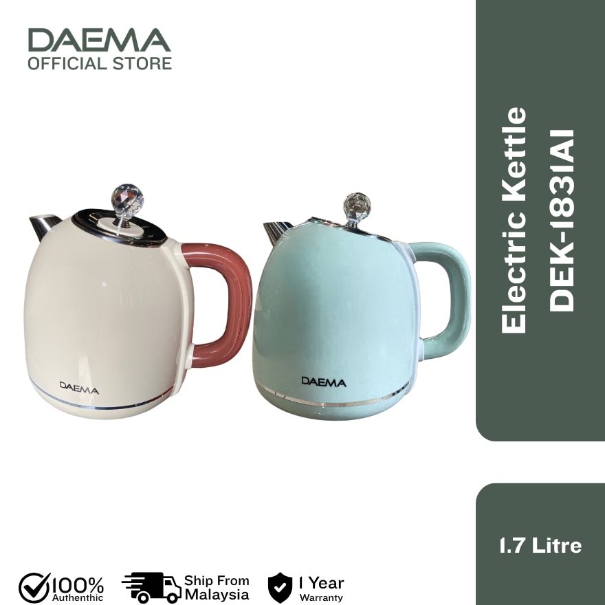 DAEWOO DAEMA 1.7L SEAMLESS ELECTRIC KETTLE - DEK-1831AI