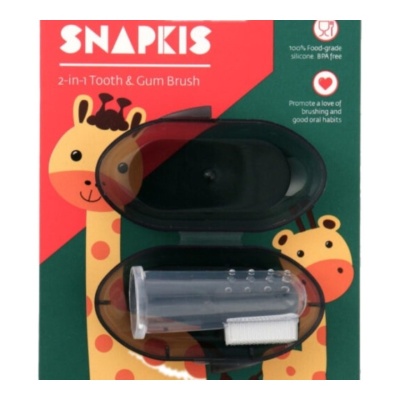 SNAPKIS Snapkis Toothbrush & Gum Brush 2in1 Grey image