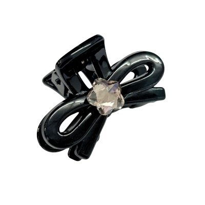 EVA & EVE - #0374 BOW RHINESTONE HAIR CLAW CLIP image