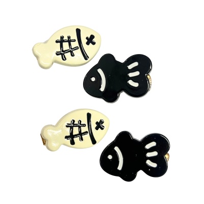 EVA & EVE EK0037 SMALL FISH HAIR CLIP 4PCS 3.5CM image