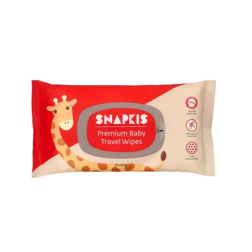 Snapkis Baby Wipes Premium Travel 20s image