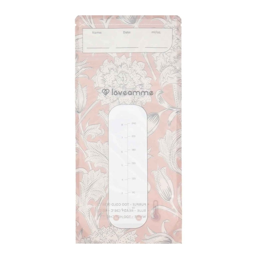 LoveAmme Breastmilk Storage Bag With Thermal Sensor 240ml 30s image