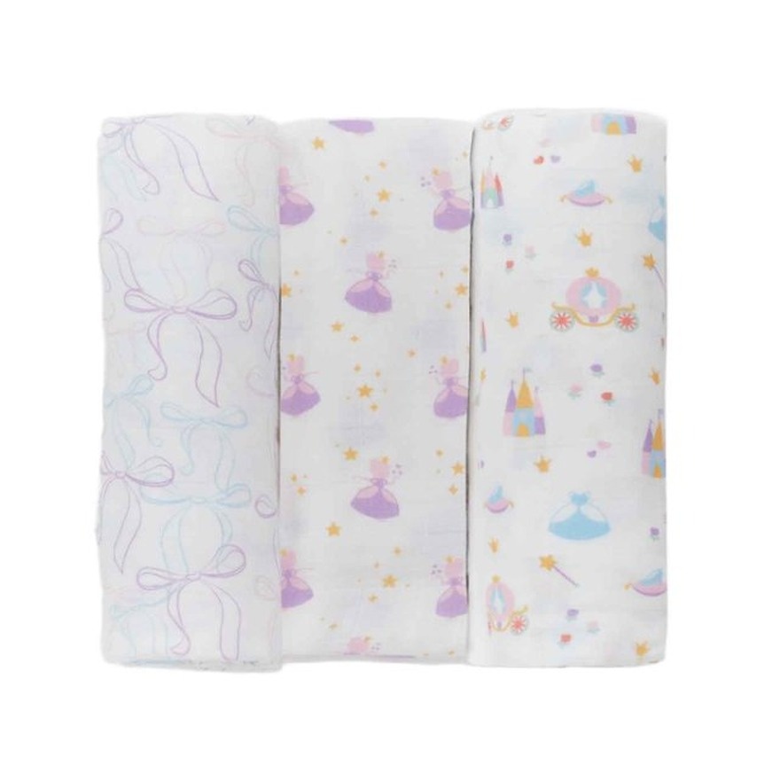 Not Too Big Muslin Swaddle 3pk Bamboo Princess image