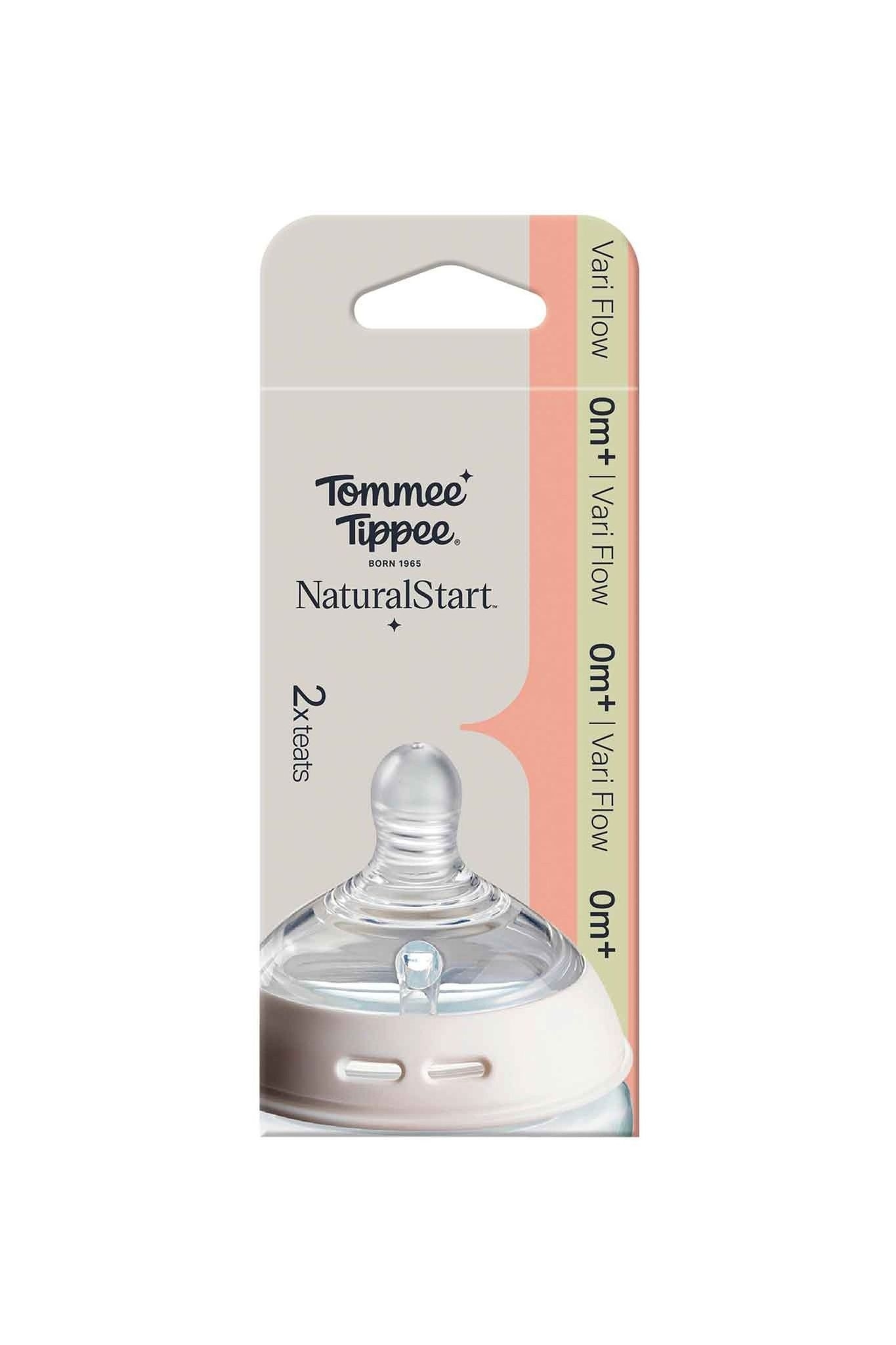 Tommee Tippee Teat Pk2 Natural Start Soft Vari Flow image