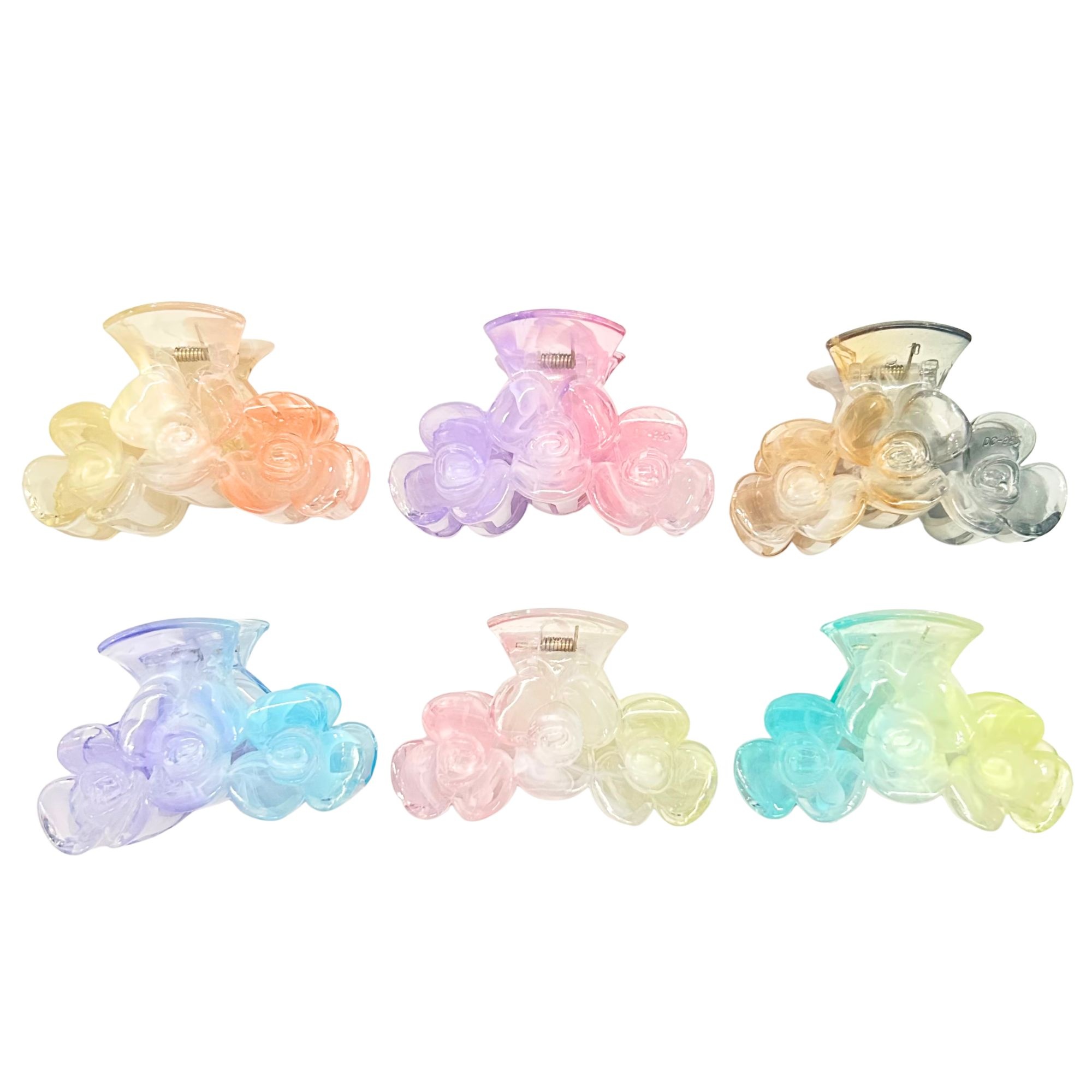 #0476 GRADIENT FLOWER HAIR CLAW 8.5CM image
