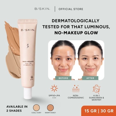 SKIN Bare Radiance Skin Tint SPF50+ PA+++ Natural Coverage Sun Protection (Cold Ivory 15g) image
